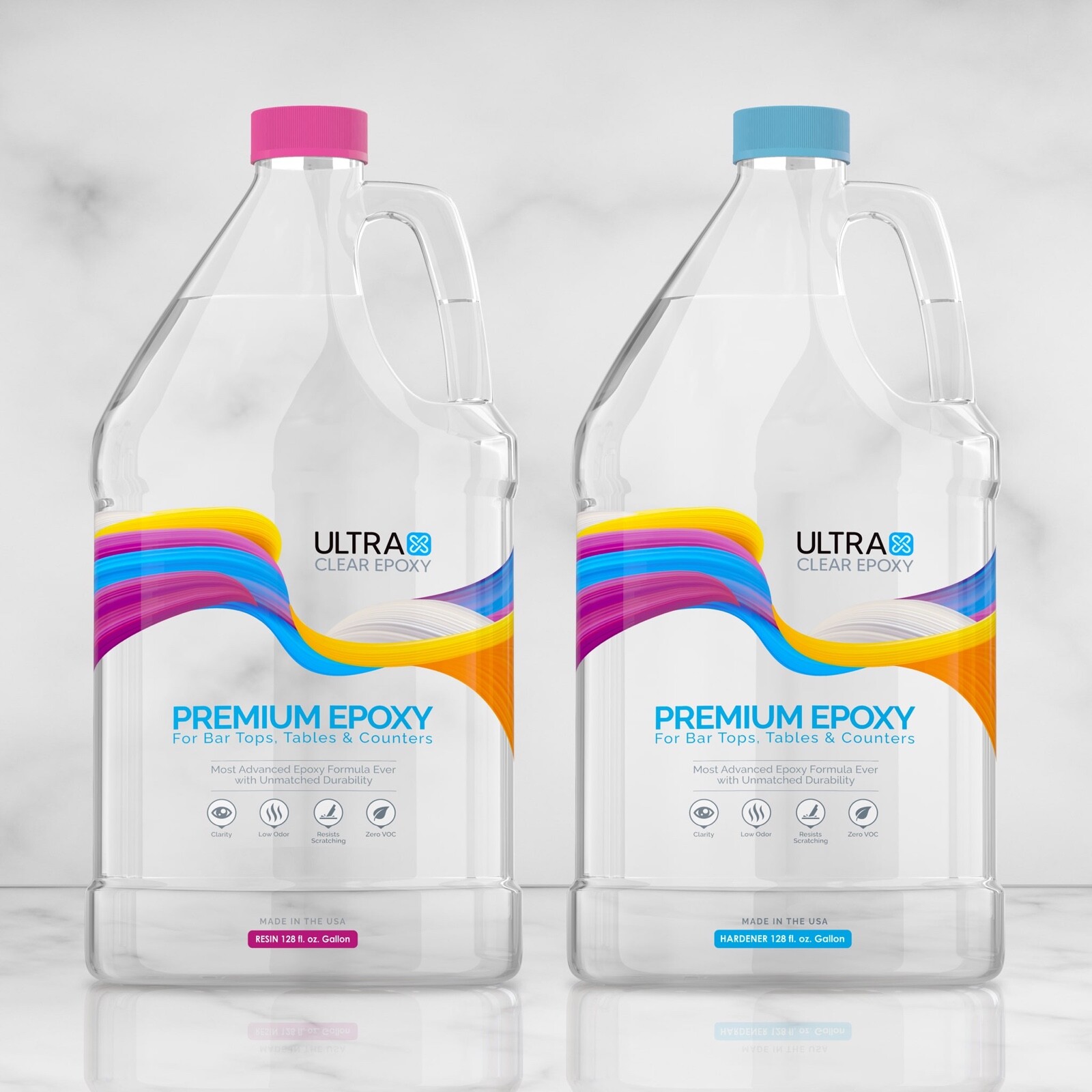 Ultra Clear Epoxy Resin Bar Top Epoxy Table Top Epoxy Countertop 6 Gallon Kit