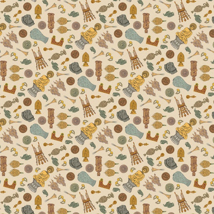 Korean Traditional Cultural Heritage Patterned Fabric made in Korea BTHY