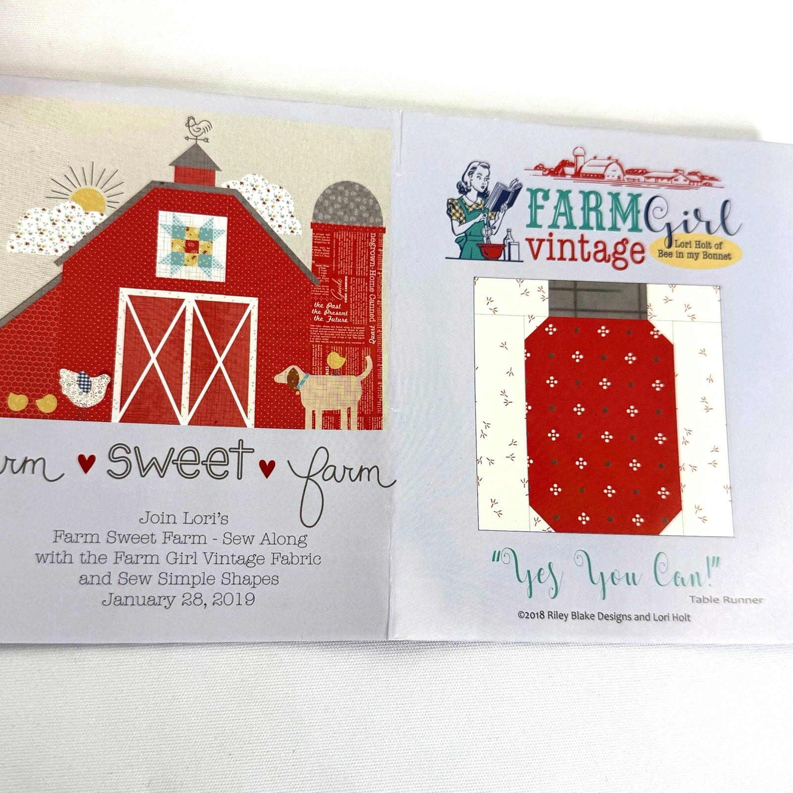 Yes You Can! Table Runner Boxed Quilt Kit 17″ x 57″ by Lori Holt Riley Blake