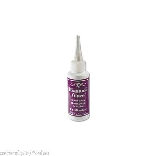 DIAMOND GLAZE Water Based Dimensional Adhesive 2 oz Clear Glass-like Finish
