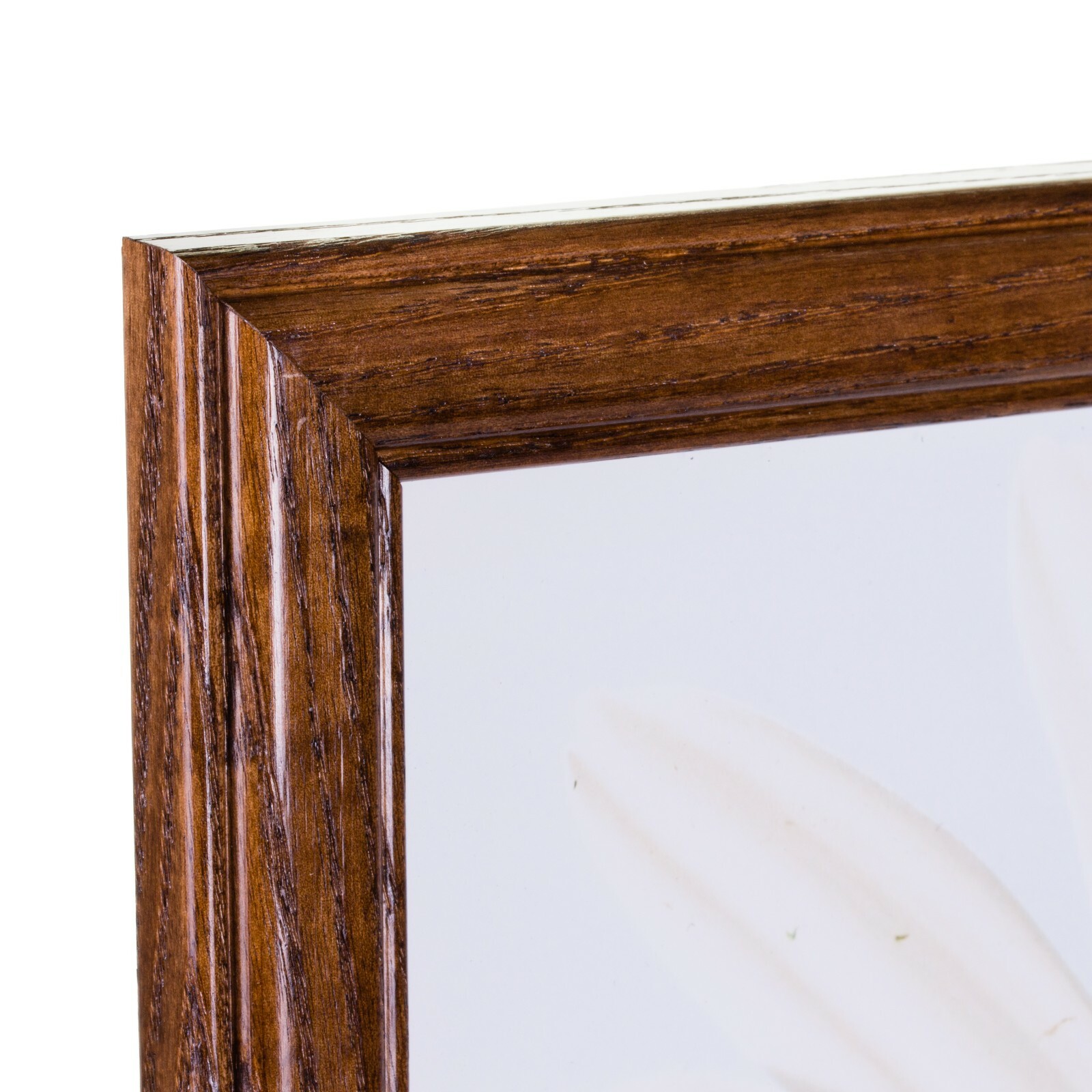 Craig Frames Wiltshire 236, Simple Brown Hardwood Picture Frame With Single Mat