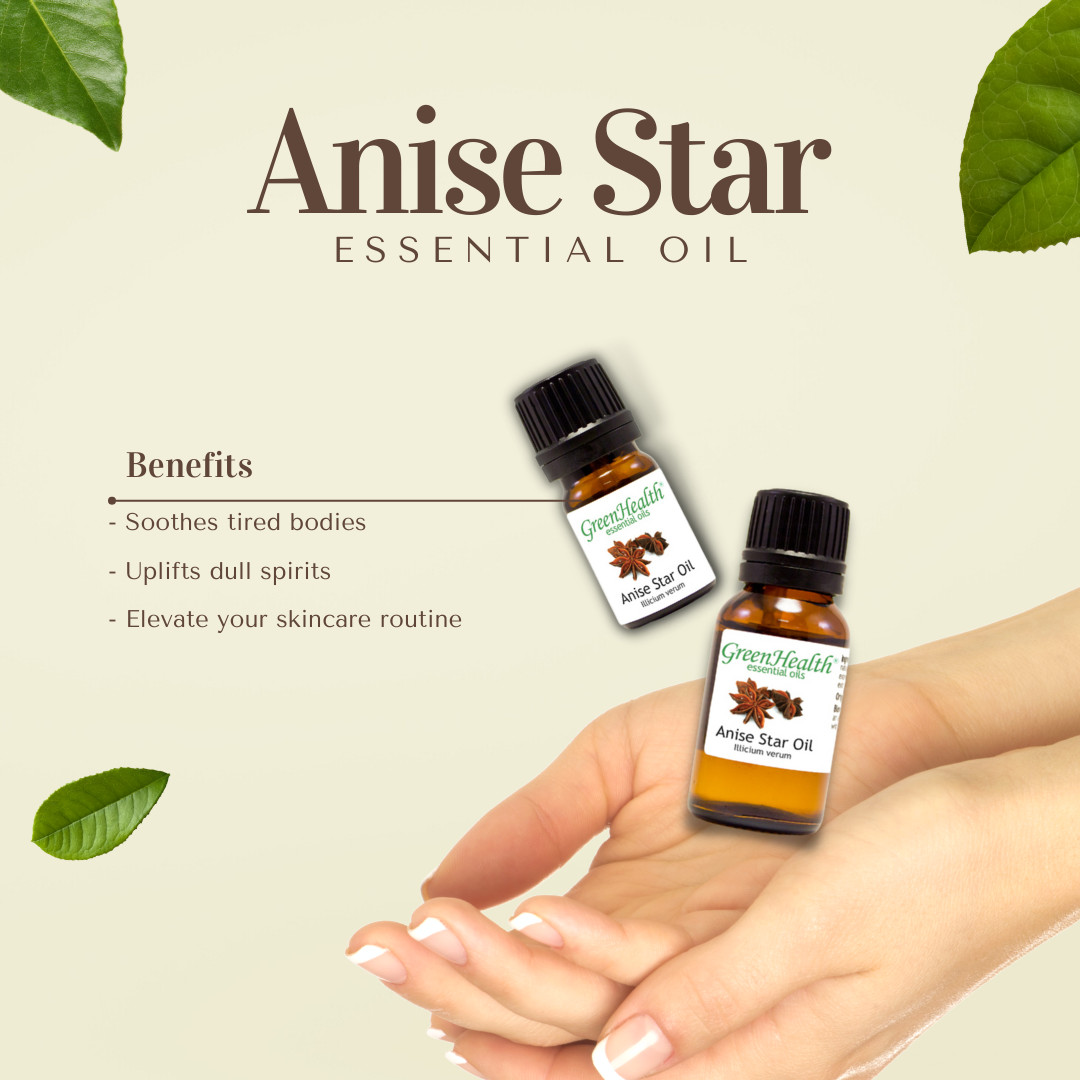 Anise Star Essential Oil 100% Pure 5ml-1gallon Free shipping