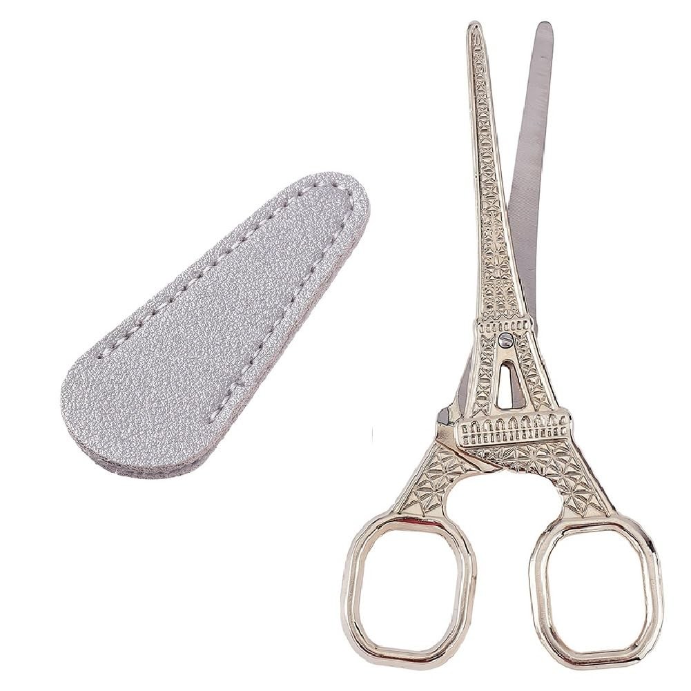 SUNNYCLUE 1Pcs 2 Styles Eiffel Tower Sewing Scissors Cover Stainless Steel Vi…