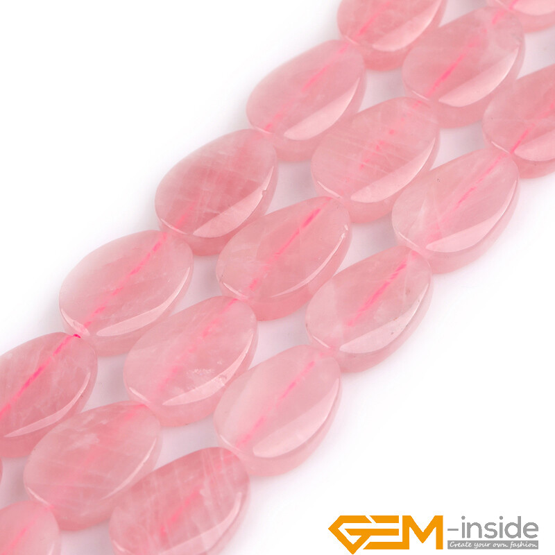 Natural Assorted Gemstones 18x25mm Oval Twist Loose Jewelry Making Beads 15″ AU