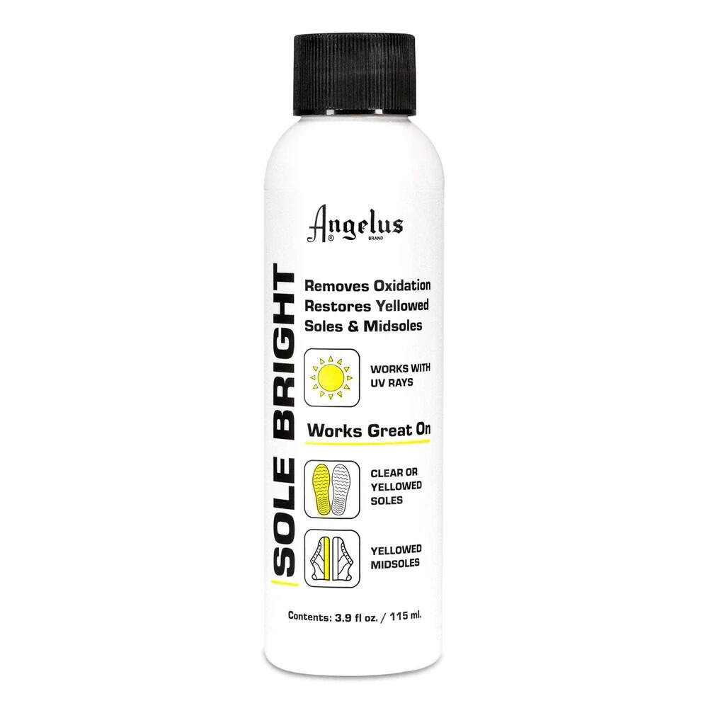 Angelus Sole Bright 3.9oz – Sneaker Sole Whitener and Restorer for Yellow Shoes