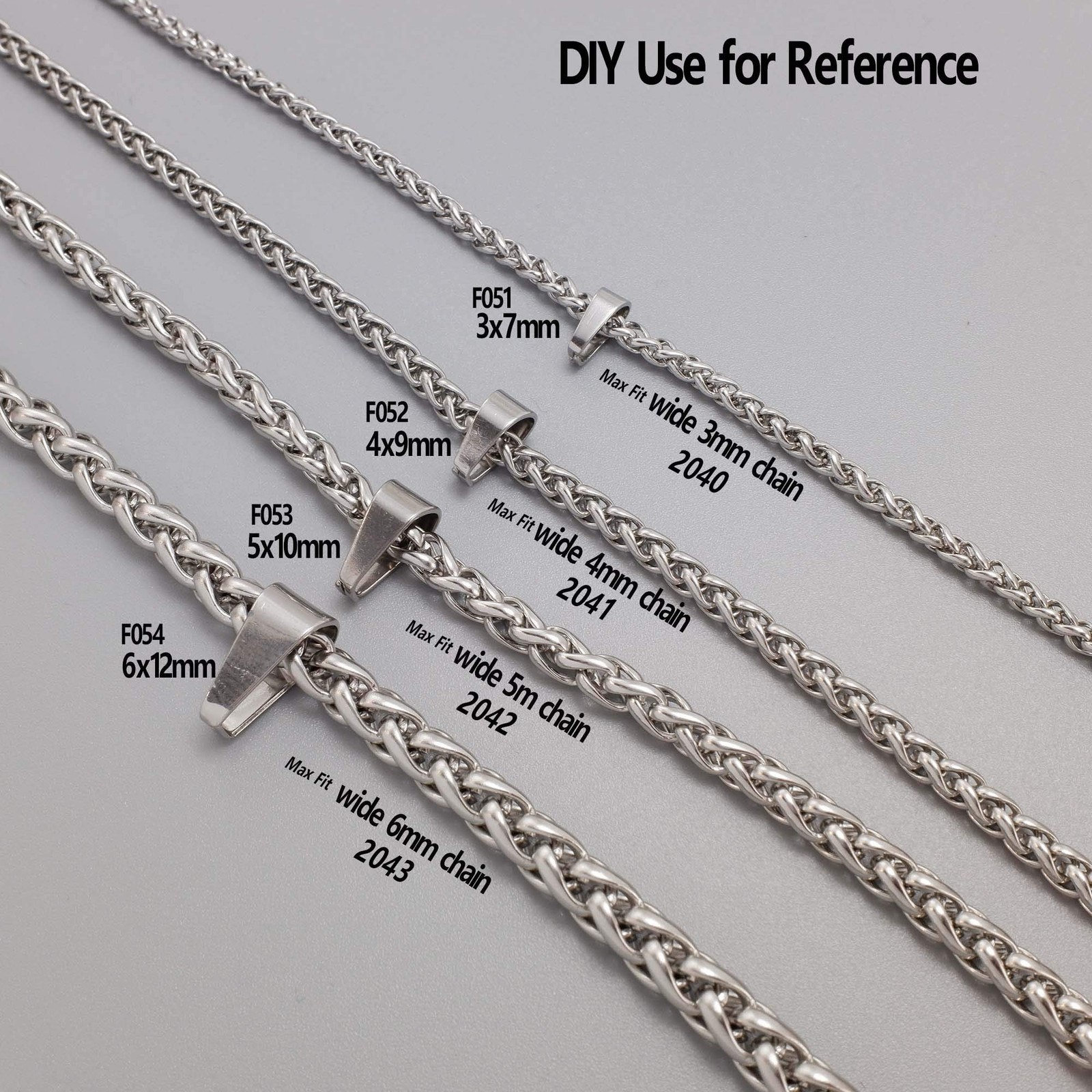 THREENEST 50PCS 304 Stainless Steel Pinch Bails for Pendant Charms, Snap Open…
