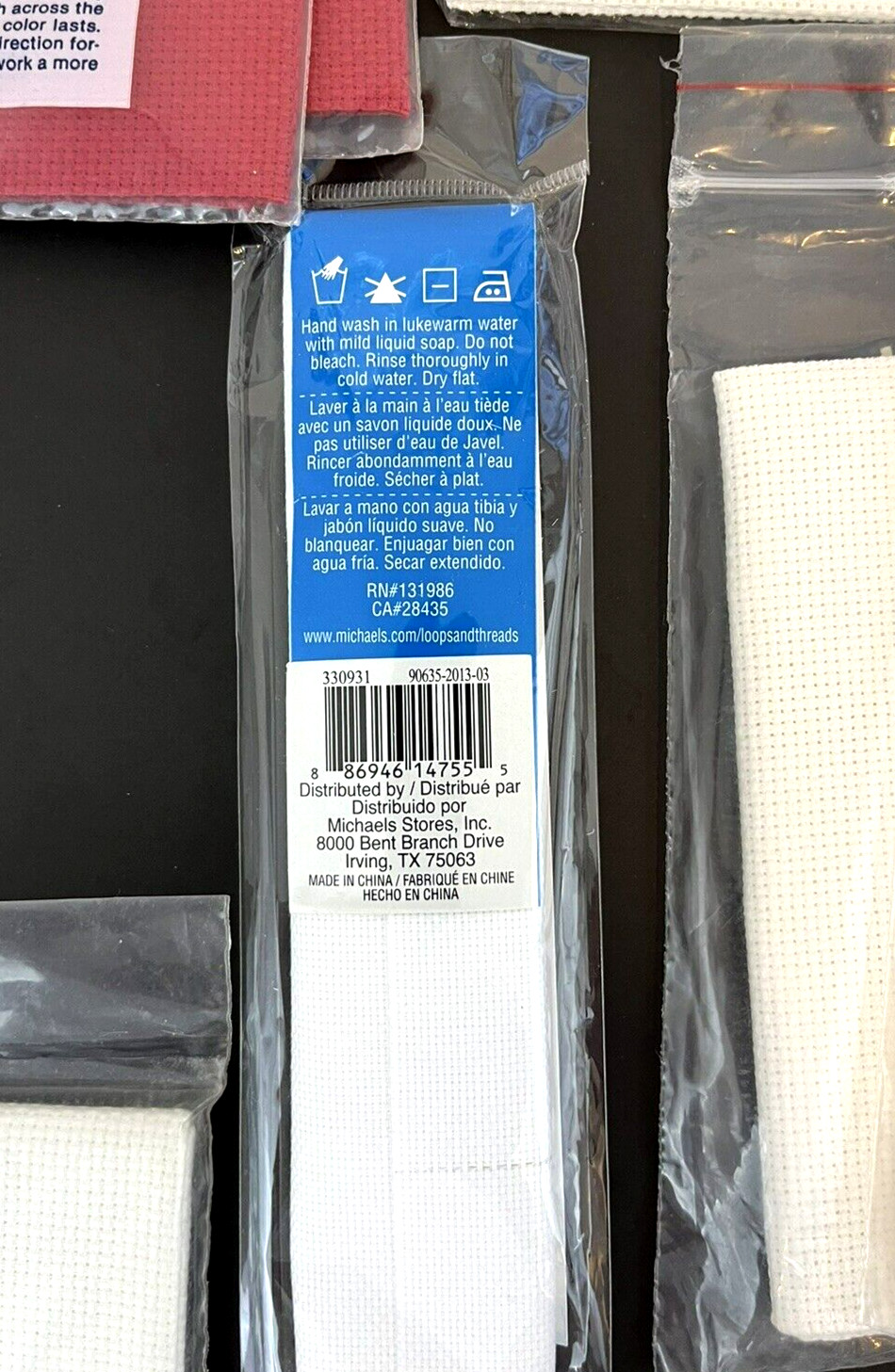 Lot Of 15 Packages~Vintage~Cross Stitch Fabric~Trim~Aida~Cotton~USA~NOS