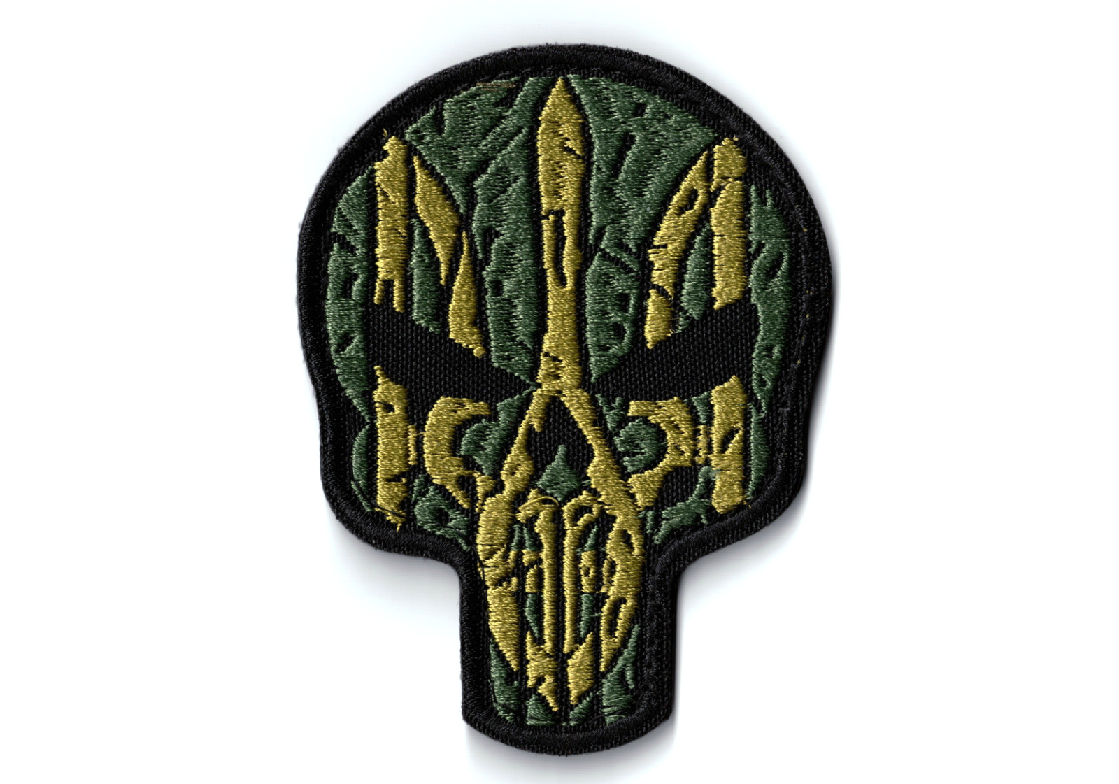Ukrainian Tryzub Skull Morale Army Patch Badge Coat of Arms Trident Flag