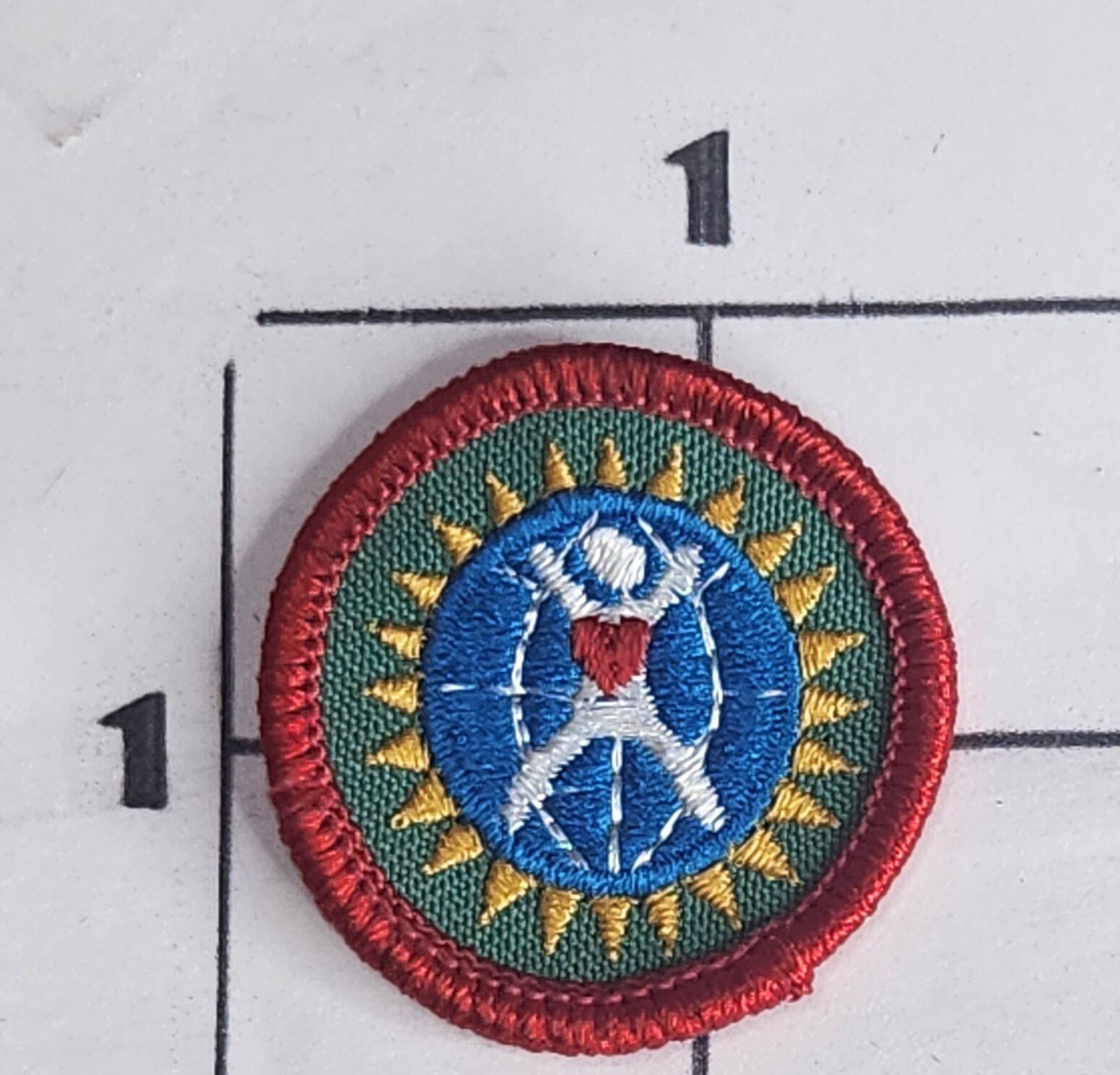 Worlds of Well Being Dabbler Patch Girl Scouts USA Green Merit Badge