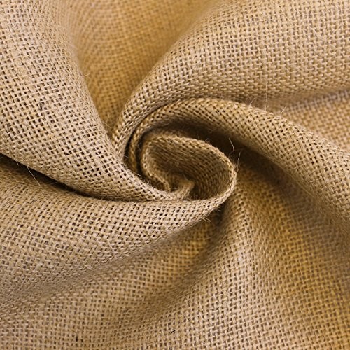 60 Inch x 5 Yard Natural Brown Burlap Fabric Roll Sewing Crafts Decorations