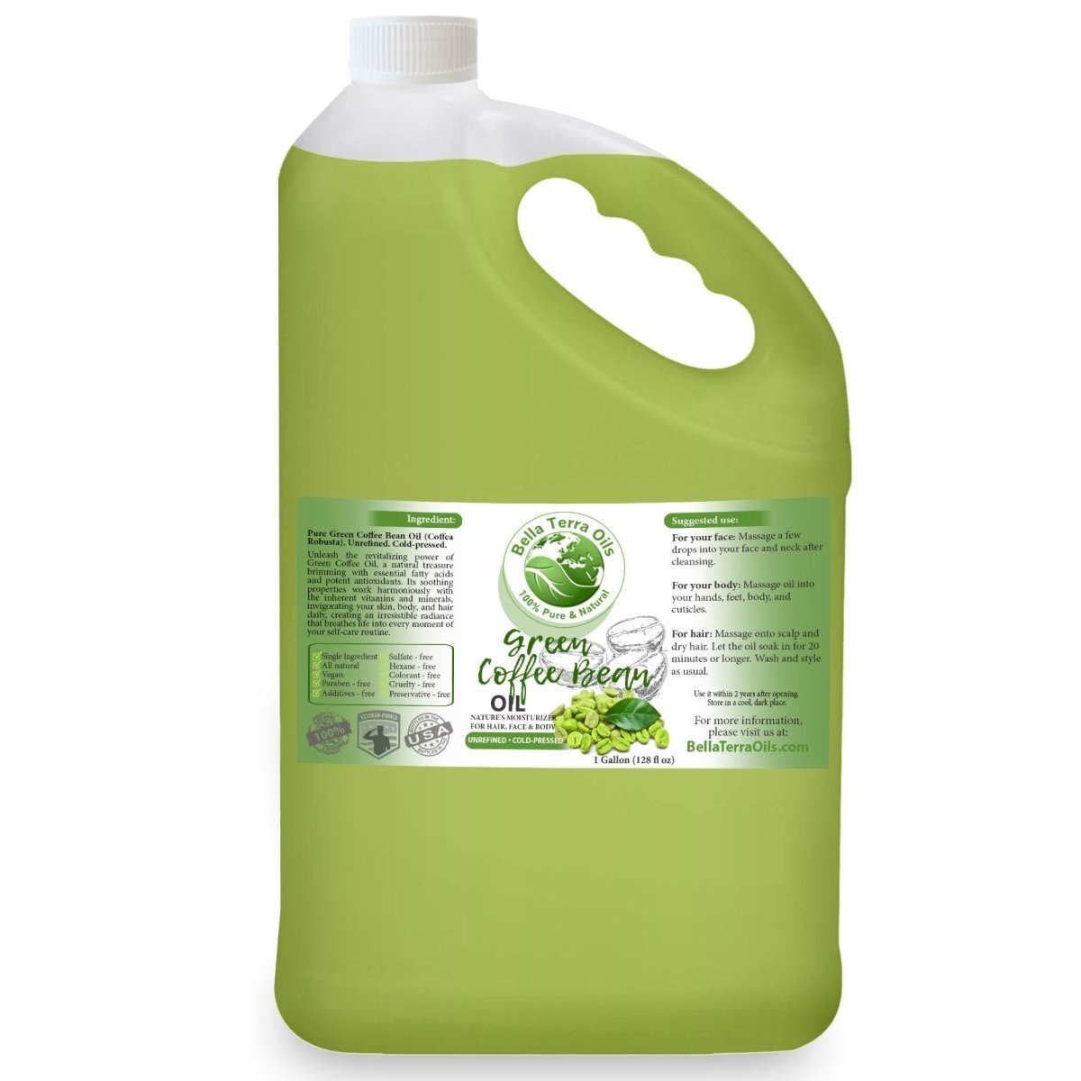 Bulk Wholesale Green Coffee Bean Oil Gallon
