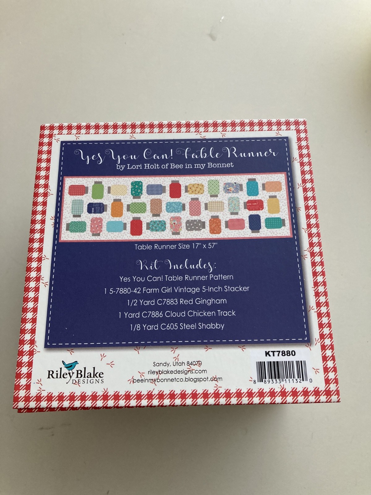 Yes You Can! Table Runner Boxed Quilt Kit 17″ x 57″ by Lori Holt