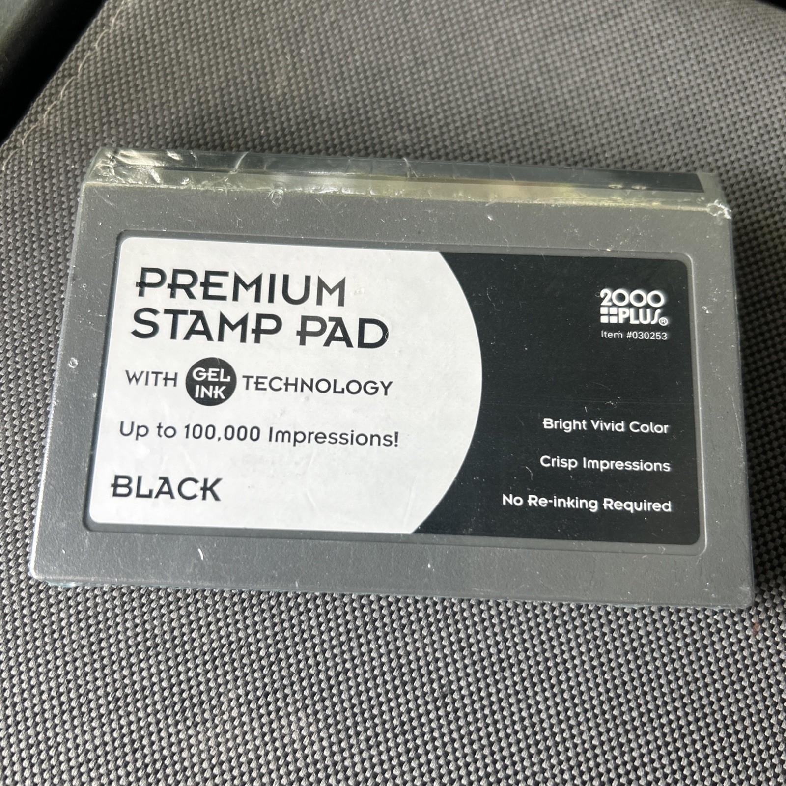 Cosco 2000 Plus Black Gel Stamp Pad High Quality for Crisp Impressions
