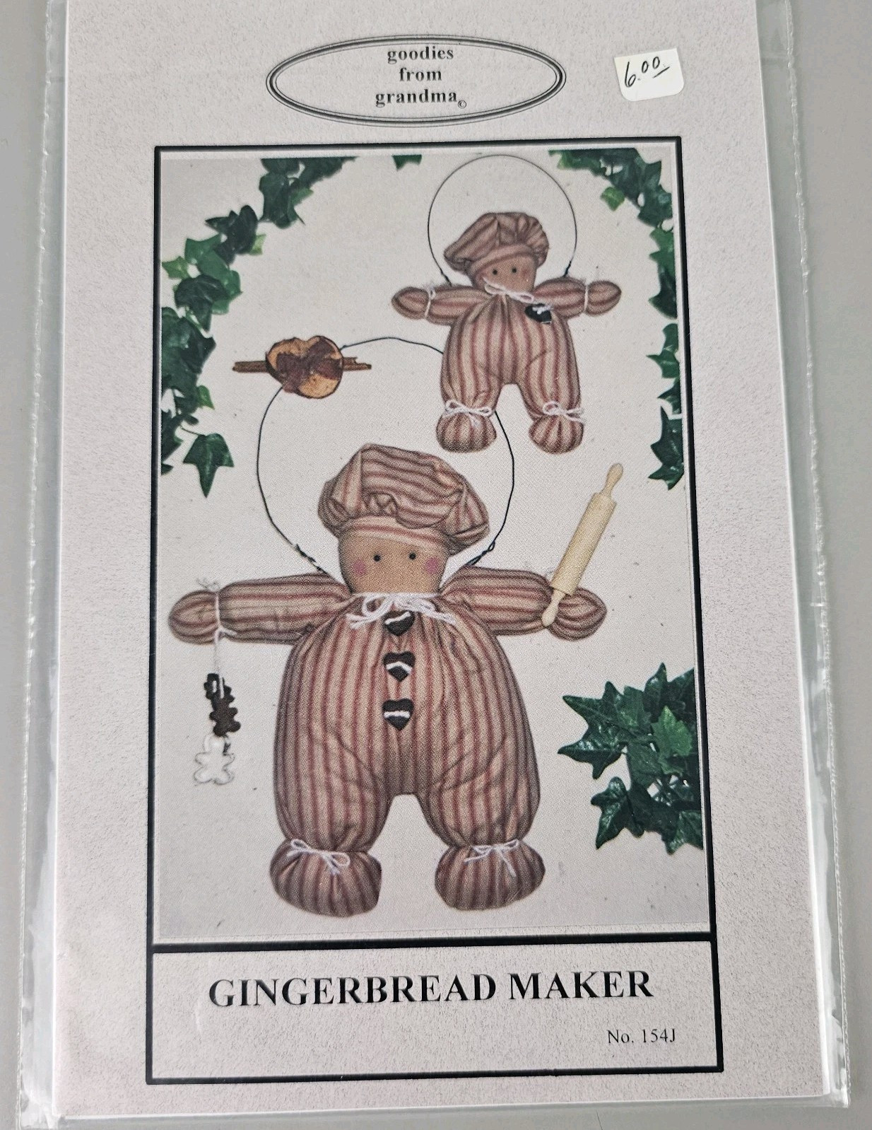Goodies From Grandma Wire Ornaments Gingerbread Maker Man Craft 154J Pattern