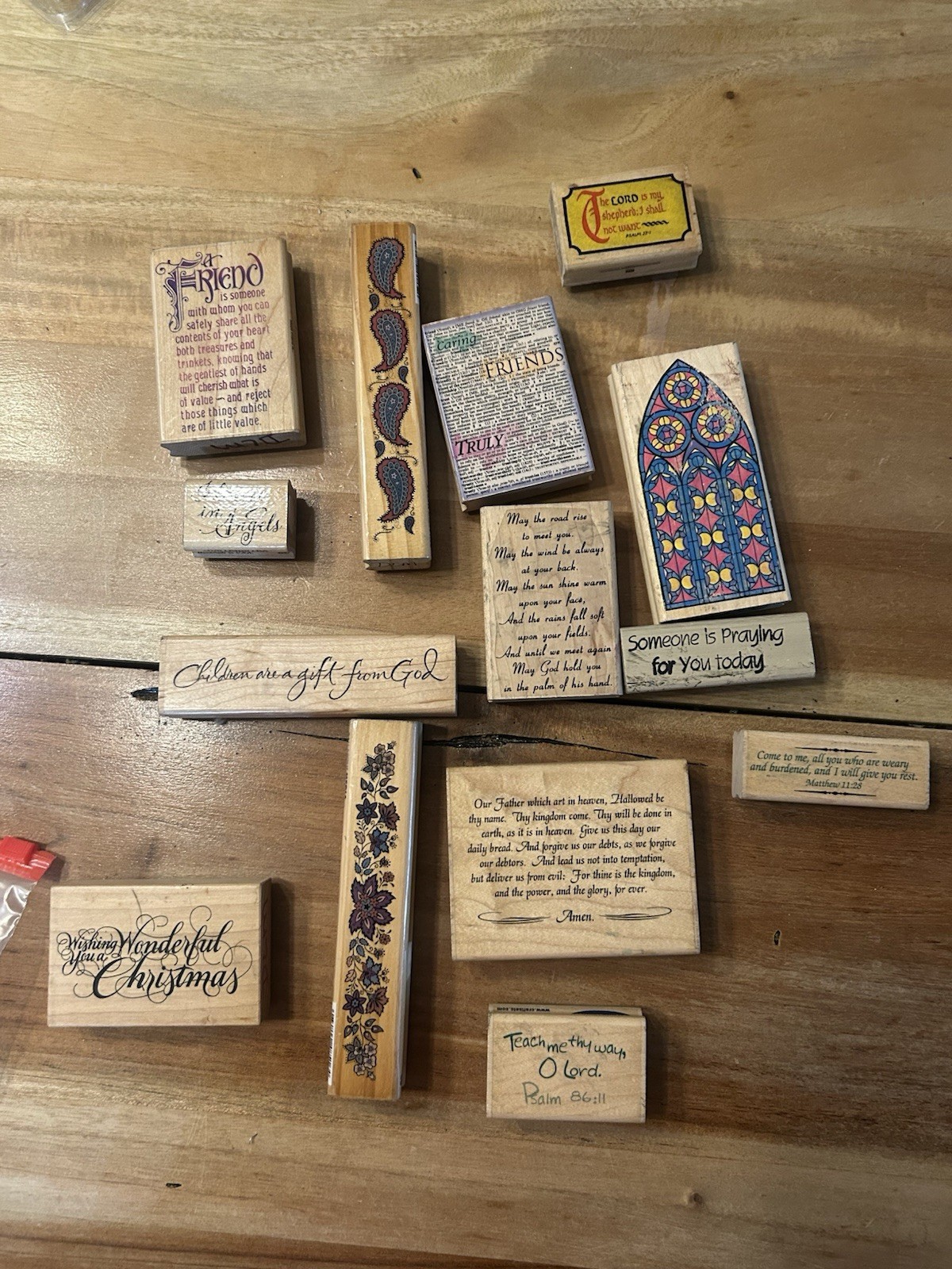 religious rubber stamps