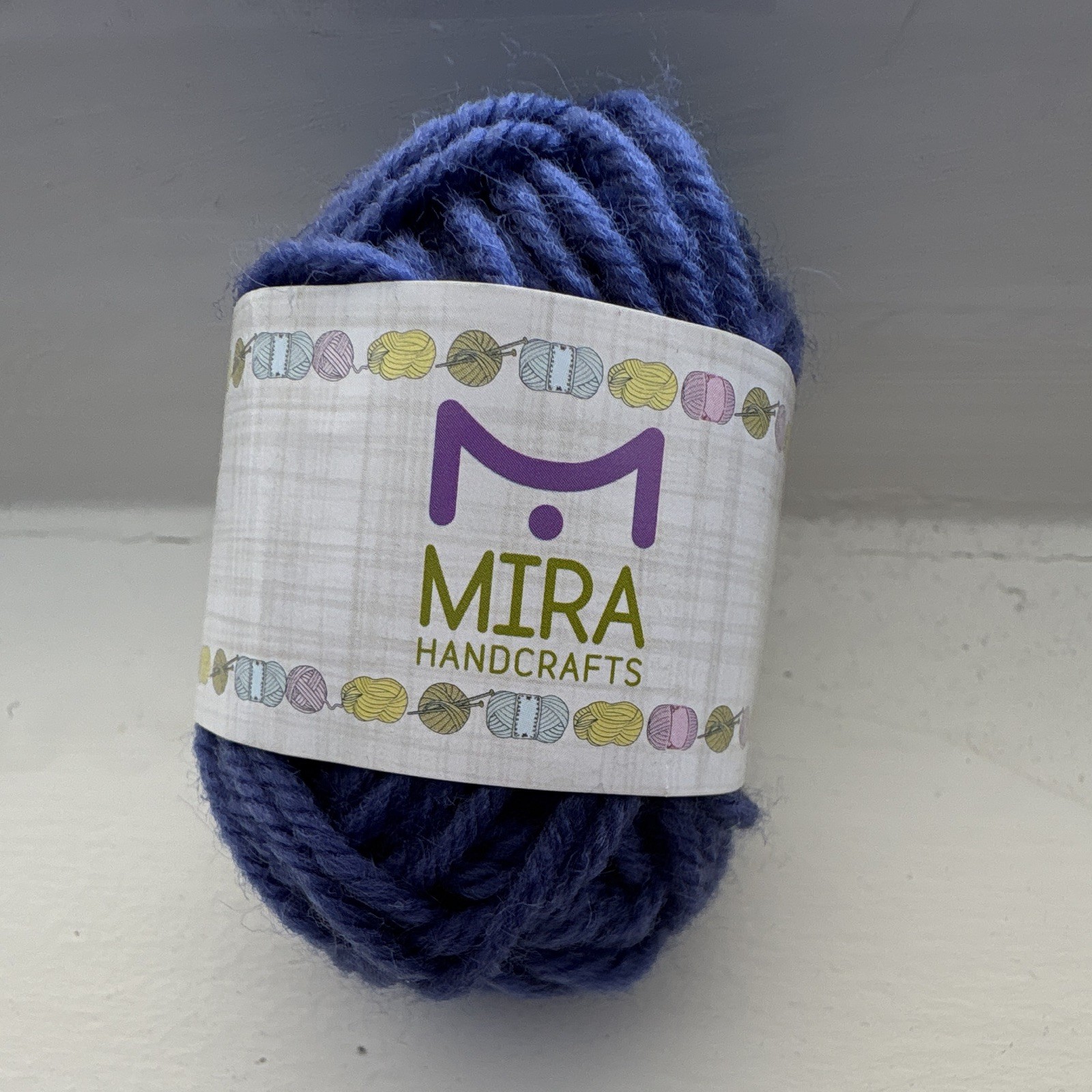 Mira Handcrafts Acrylic Yarn #3 DK Light Worsted Blue Skein 10g Crochet