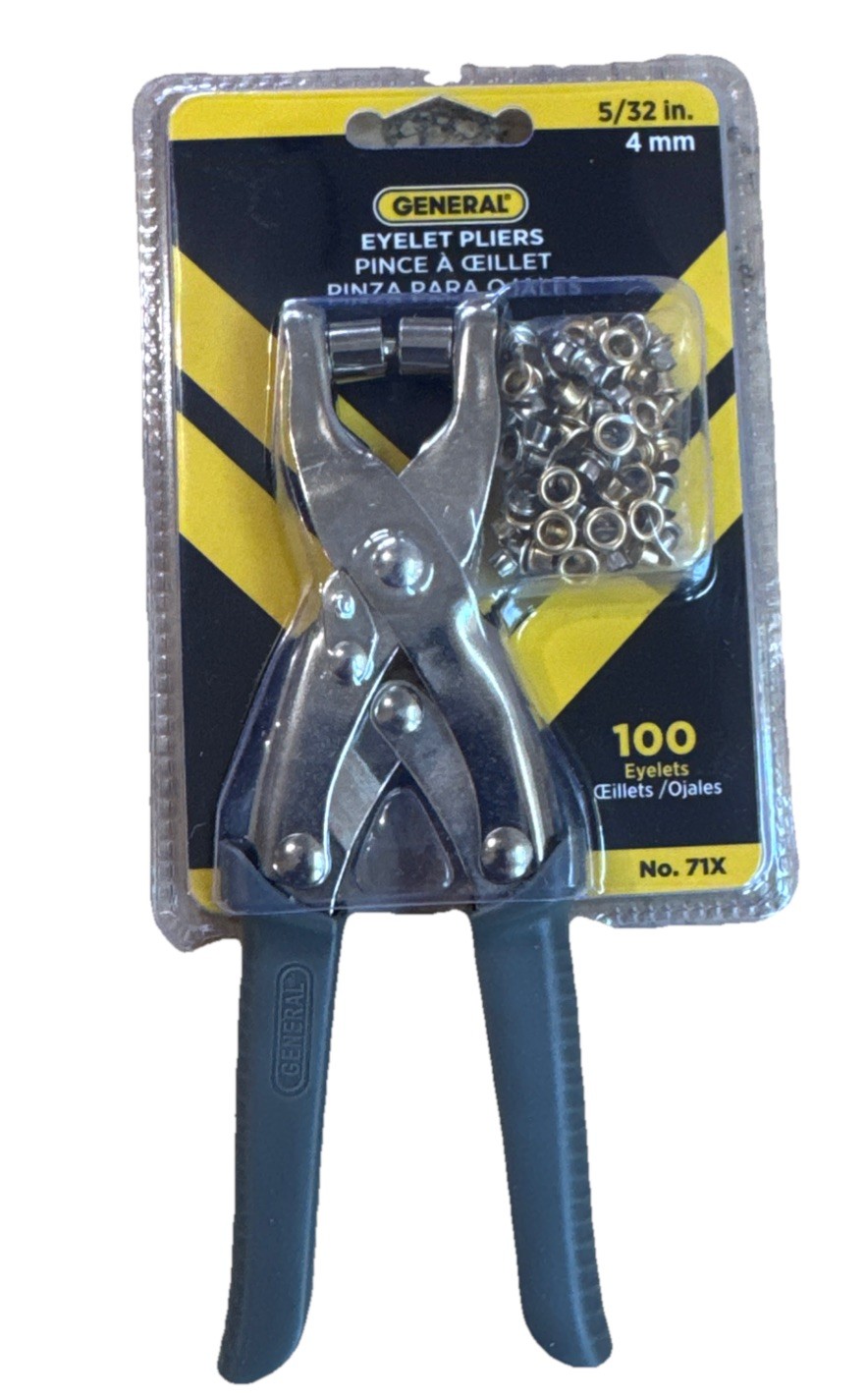 Eyelet Pliers With 100 Eyelets Set – General Tools Model No 71 Volume Discount!