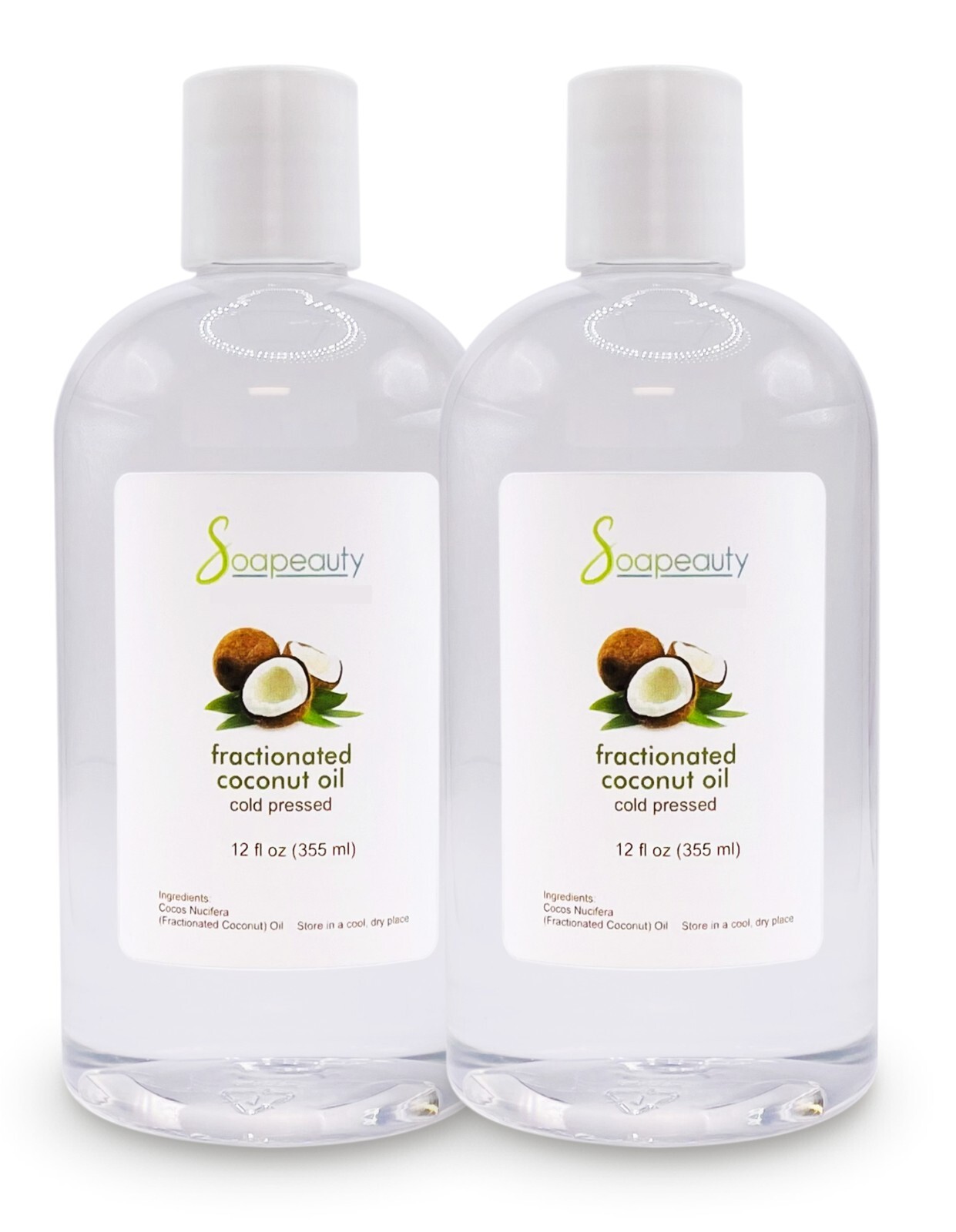 FRACTIONATED COCONUT OIL COLD PRESSED NATURAL 24 OZ