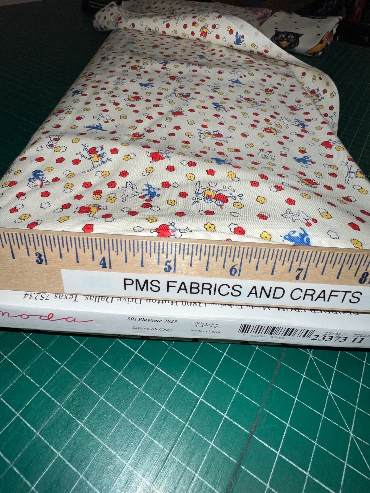Moda 30s Playtime 100% cotton fabric by the yard 36×44 Eggshell 23373 11