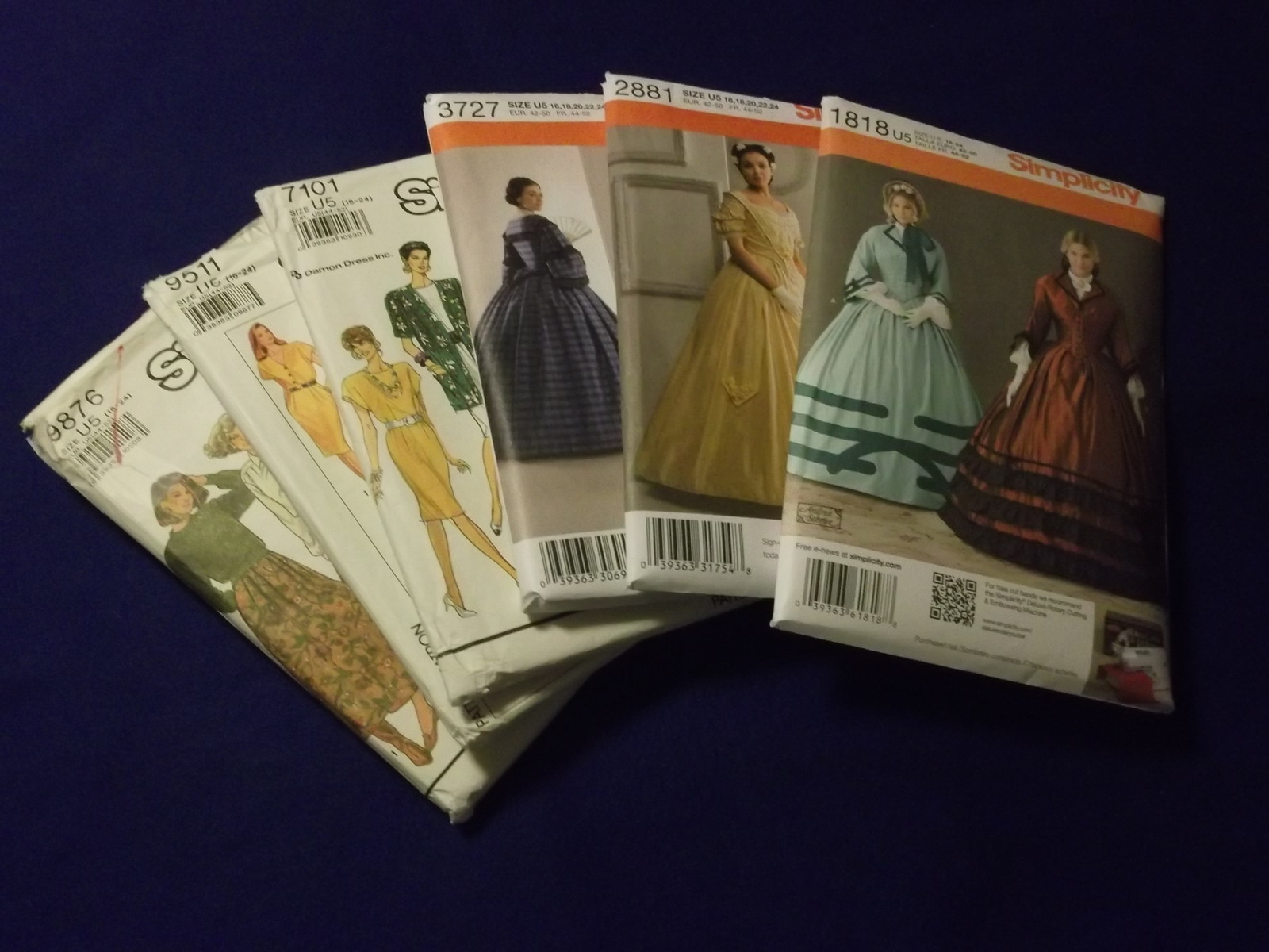Simplicity Patterns (W) ~ All Patterns are Size 16-24 * ~ * ~ * Listing 9876