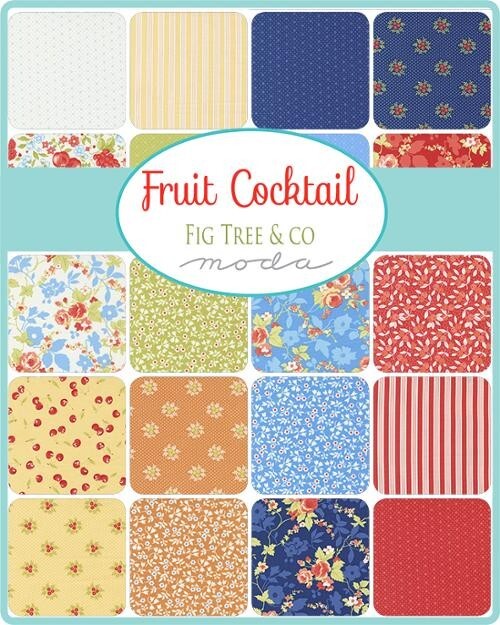 Moda Fig Tree’s Fruit Cocktail Charm Pack 42 Fabric 5″ Sqs LAST!!