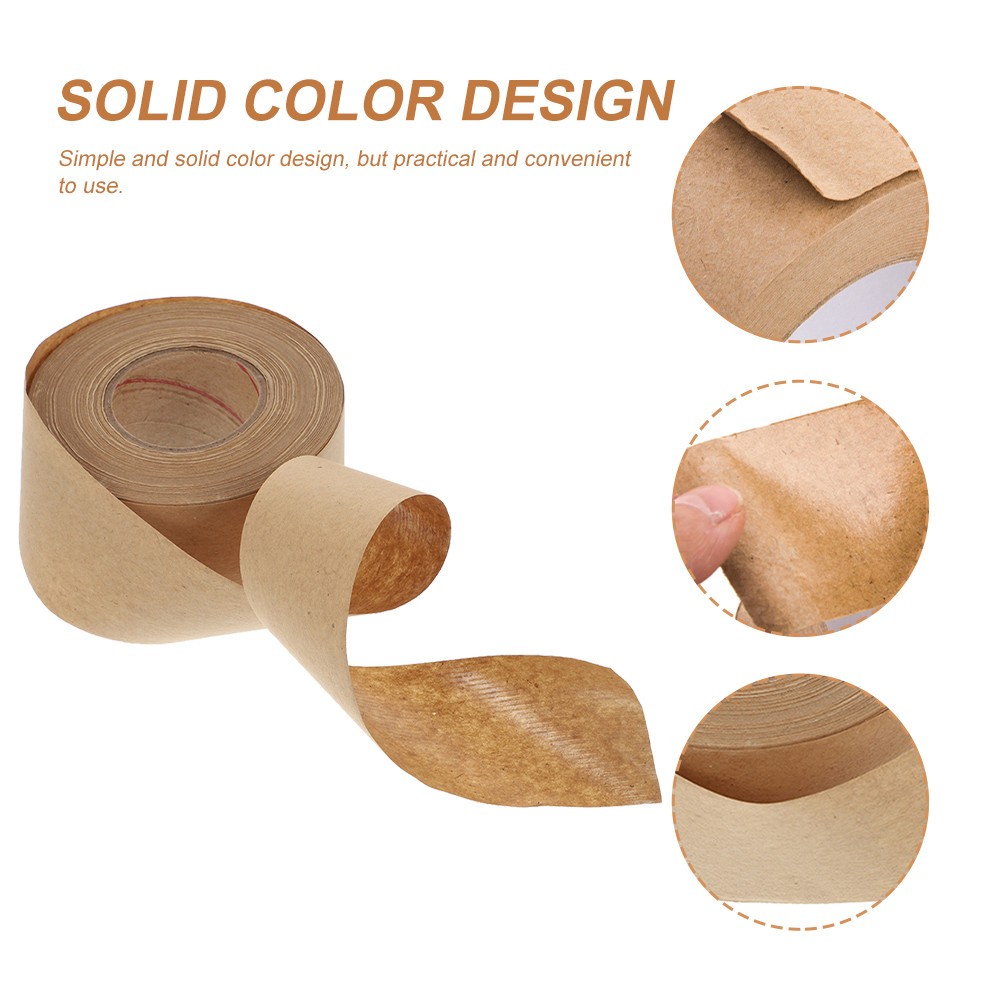 Household Carton Tape Light Brown Kraft Paper Tape with Easy Tear Feature