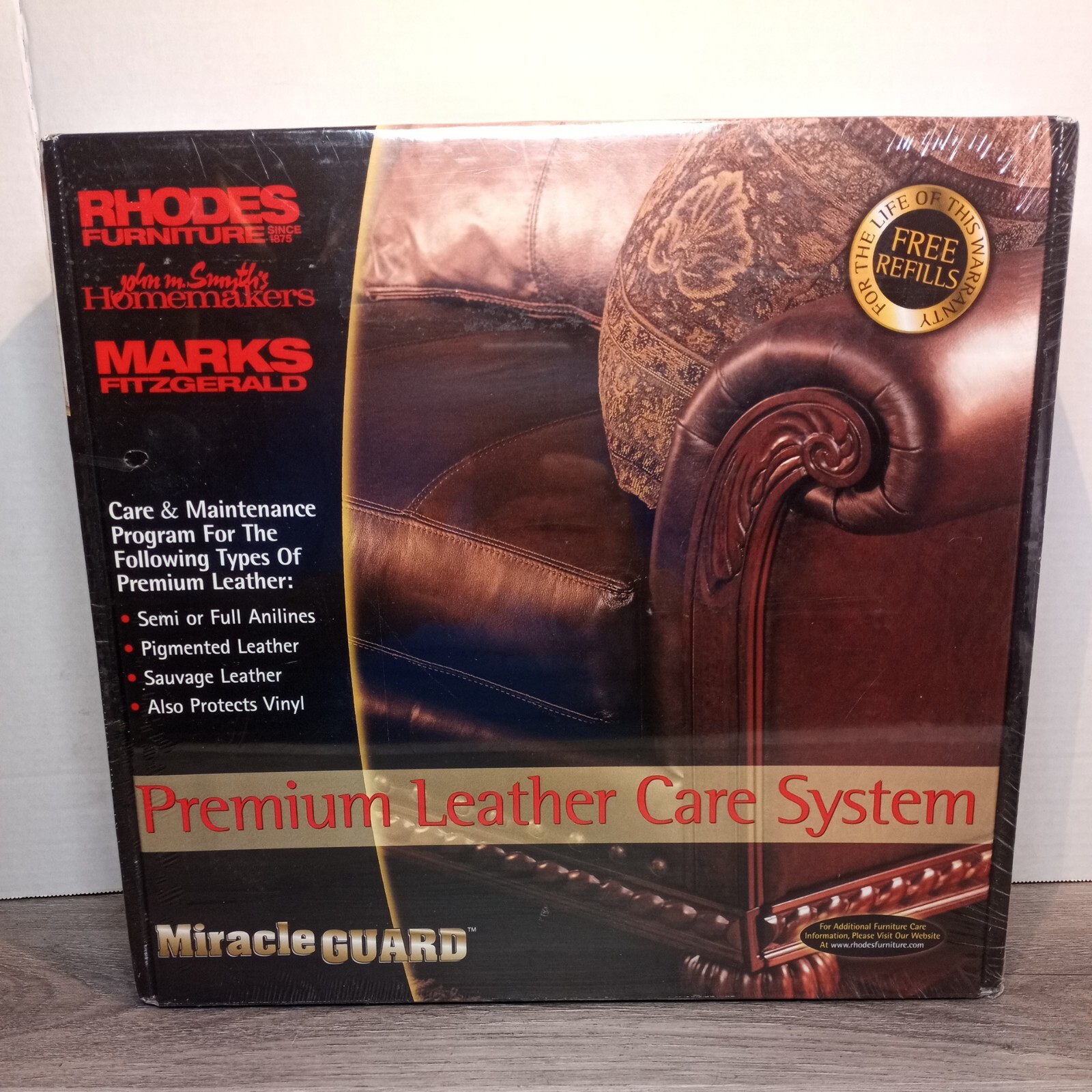 Rhodes Furniture Miracle Guard Premium Leather Care & Maintenance System SEALED