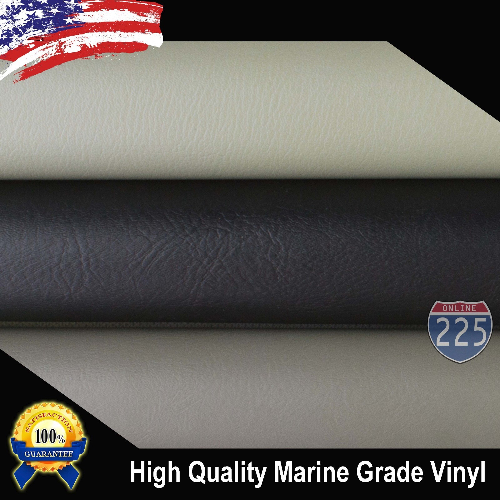 Premium Upholstery Marine Vinyl Fabric – 54″ | CHOOSE LENGTH & COLOR 1YD – 10YD