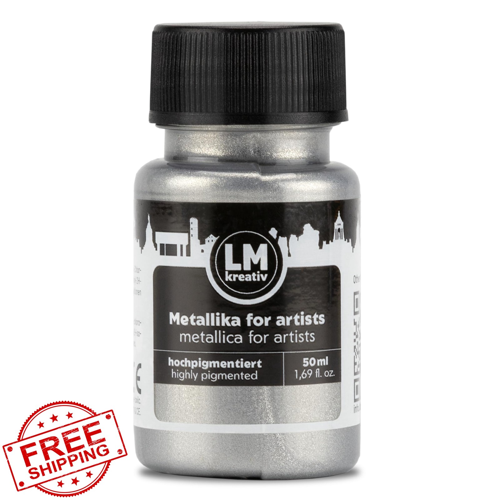 LM-Kreativ Metallic Paint Silver 1.69 oz