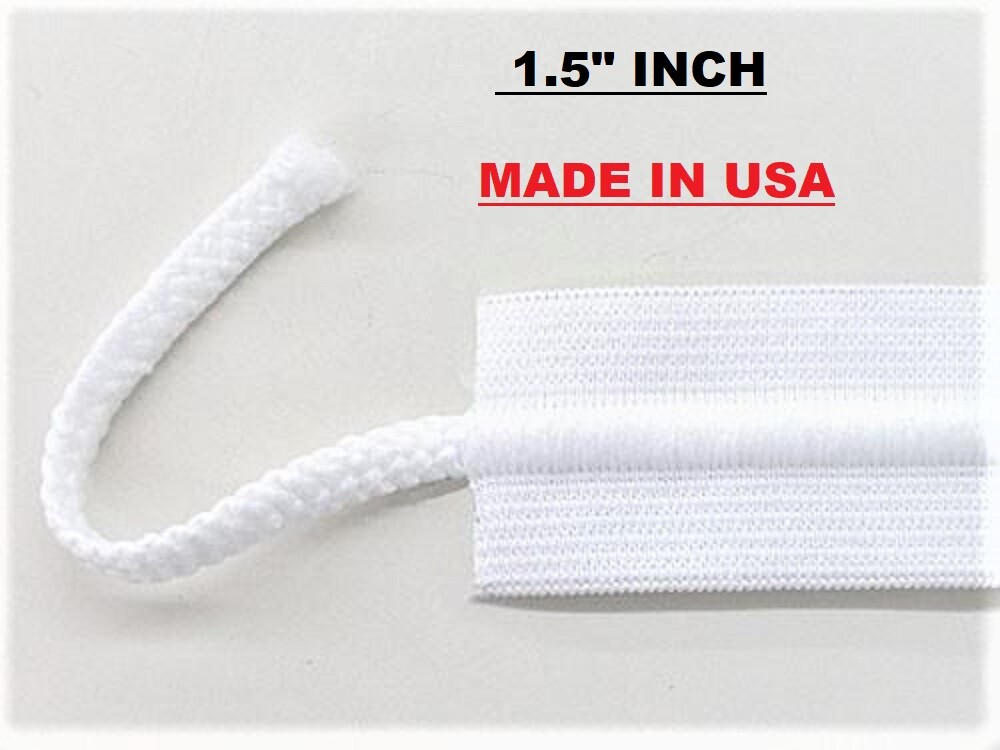 Draw cord elastic band 1.5″ inch wide Drawstring Elastic for waistband ( USA )