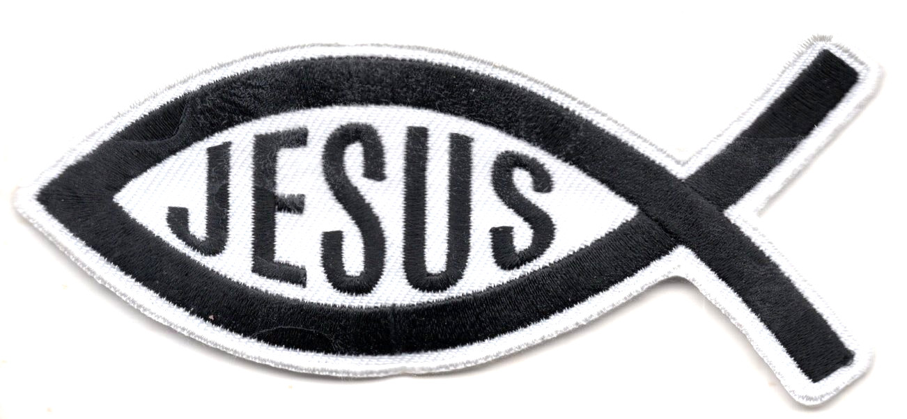 JESUS Iron On Patch Religious Christian