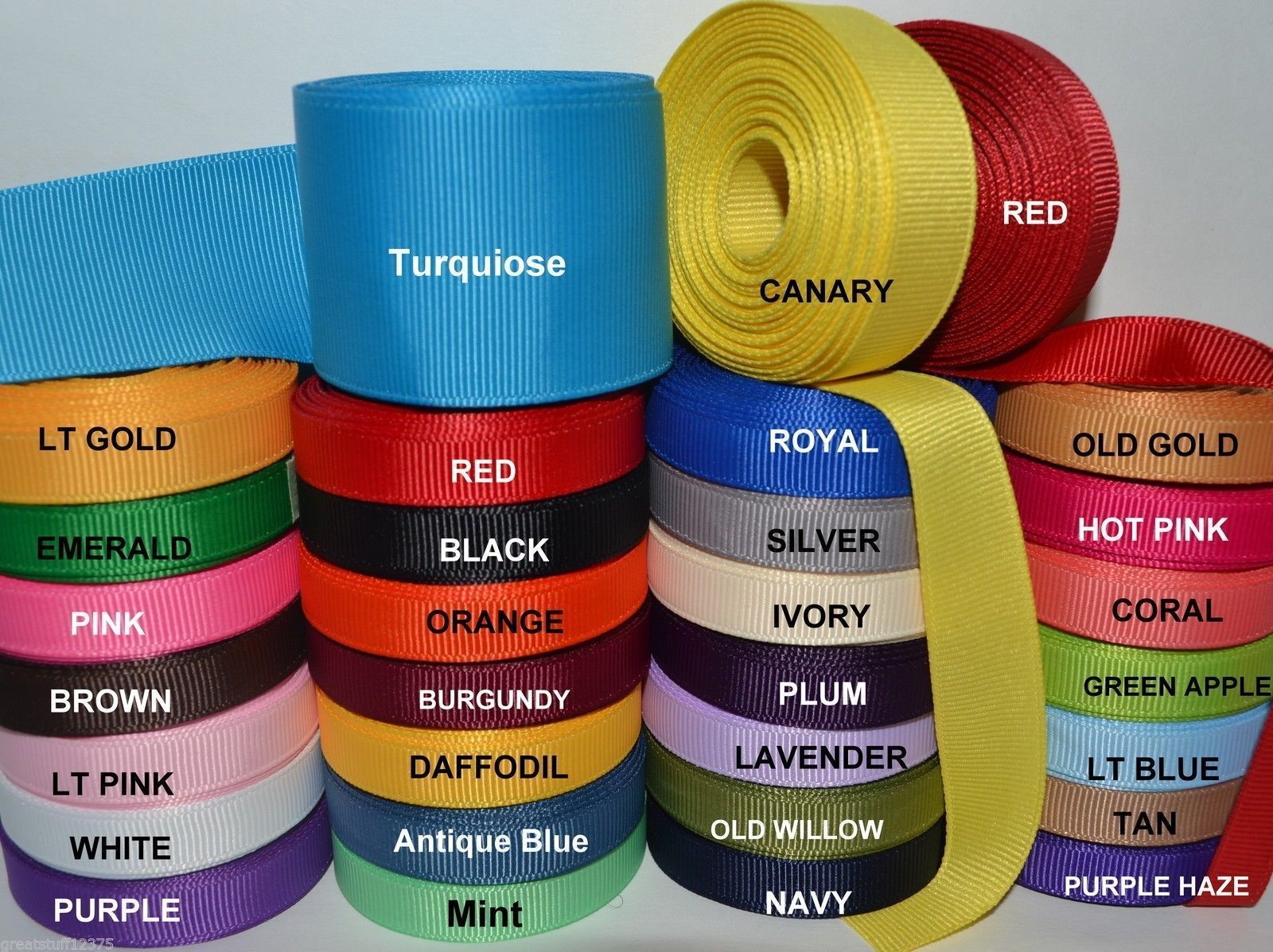 2″, Or 3″ width , Grosgrain Ribbon ( 3Yard lot ) Solid Color Bulk Wholesale