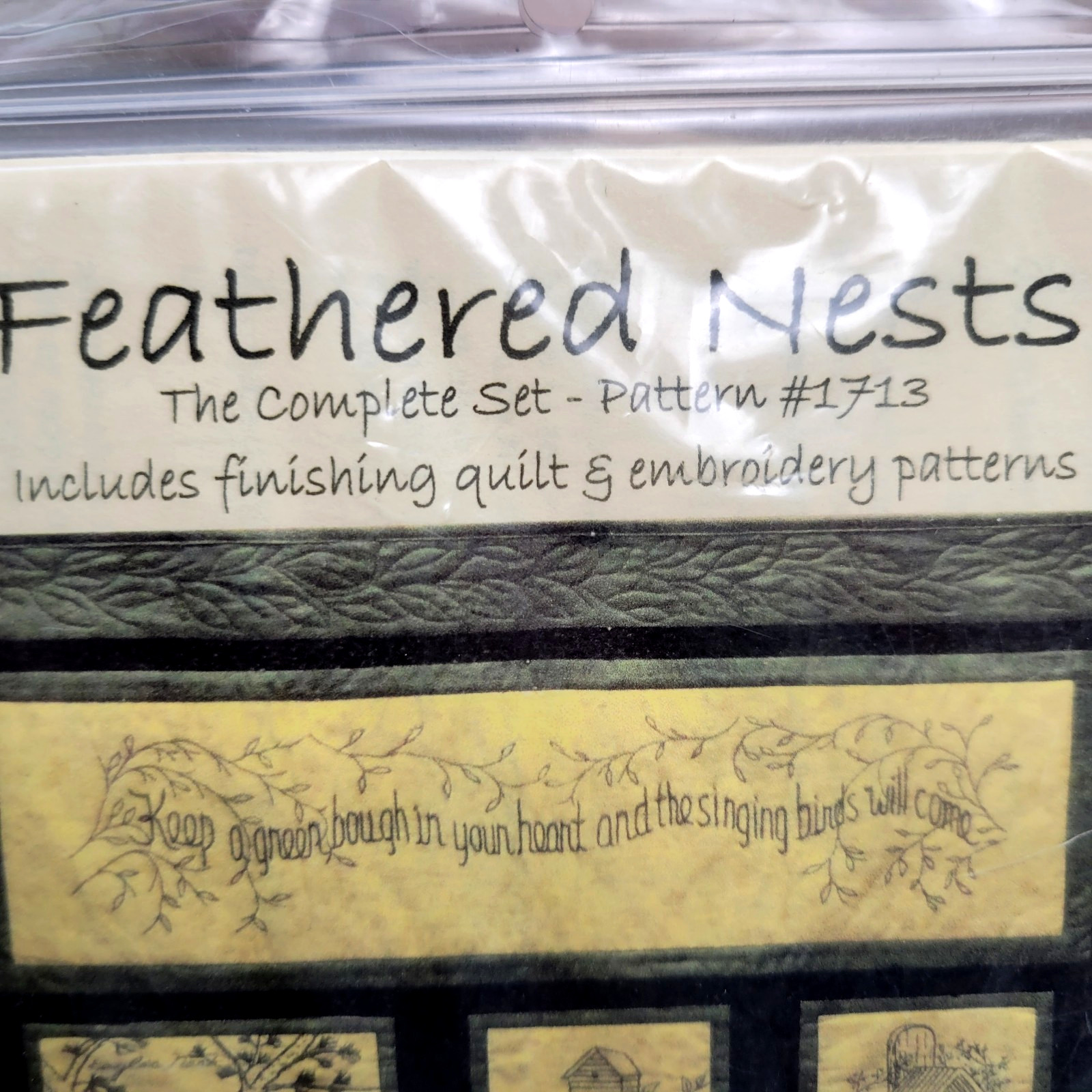 Feathered Nests Welington House Designs Finishing Quilt & Emboider Patterns #171