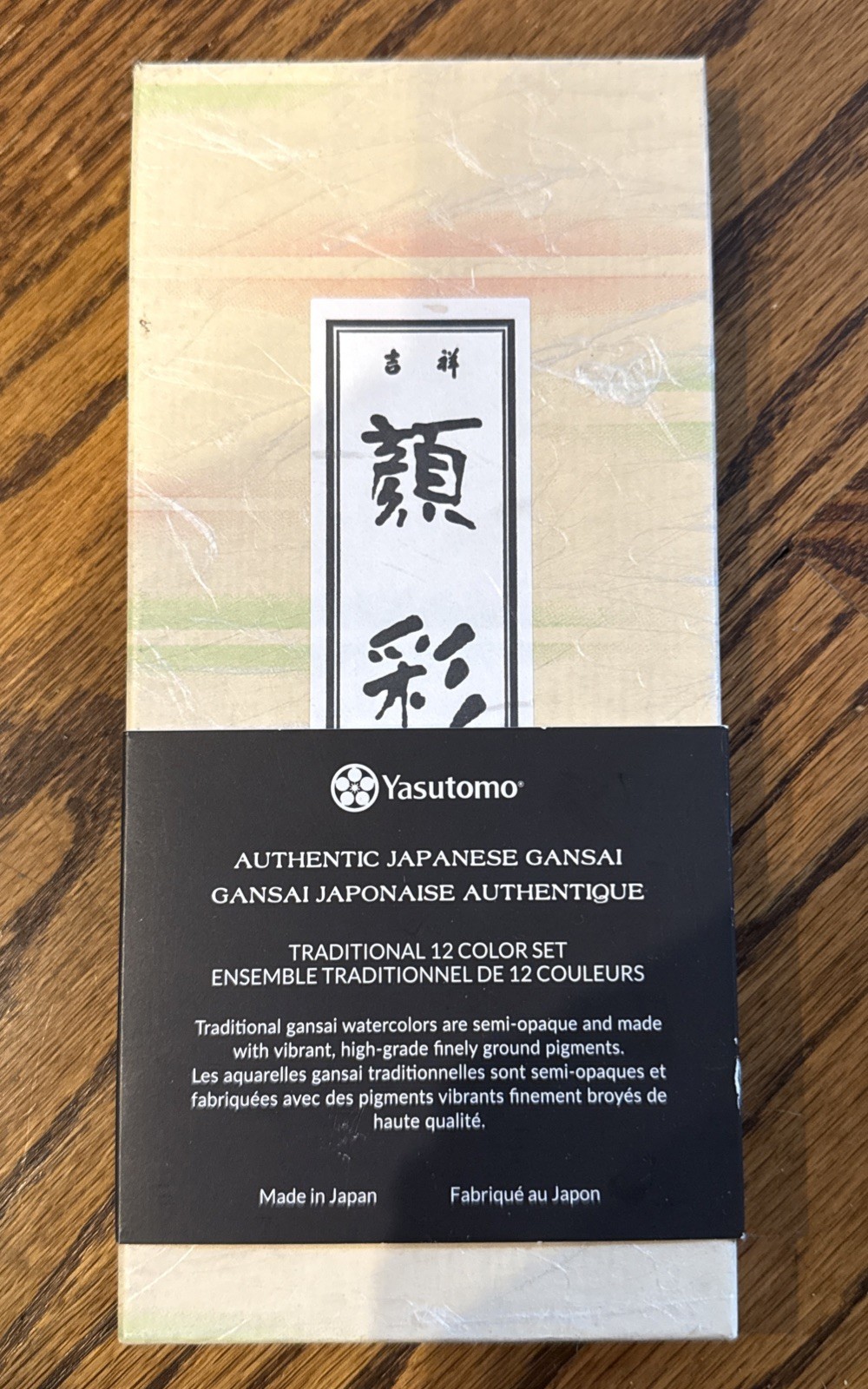 Yasutomo Japanese Gansai Watercolor Paints Traditional 12 Color Set-New Unopened