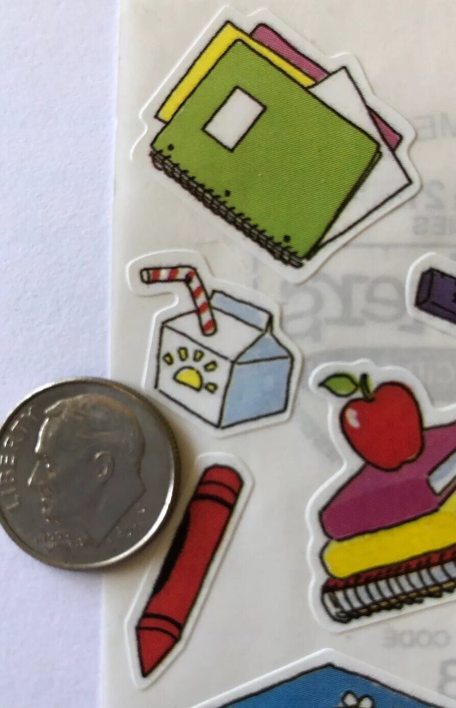 SCHOOL DAYS Stickers(14pc)Frances Meyer•Backpack•Education•Books •Pencil•Crayons