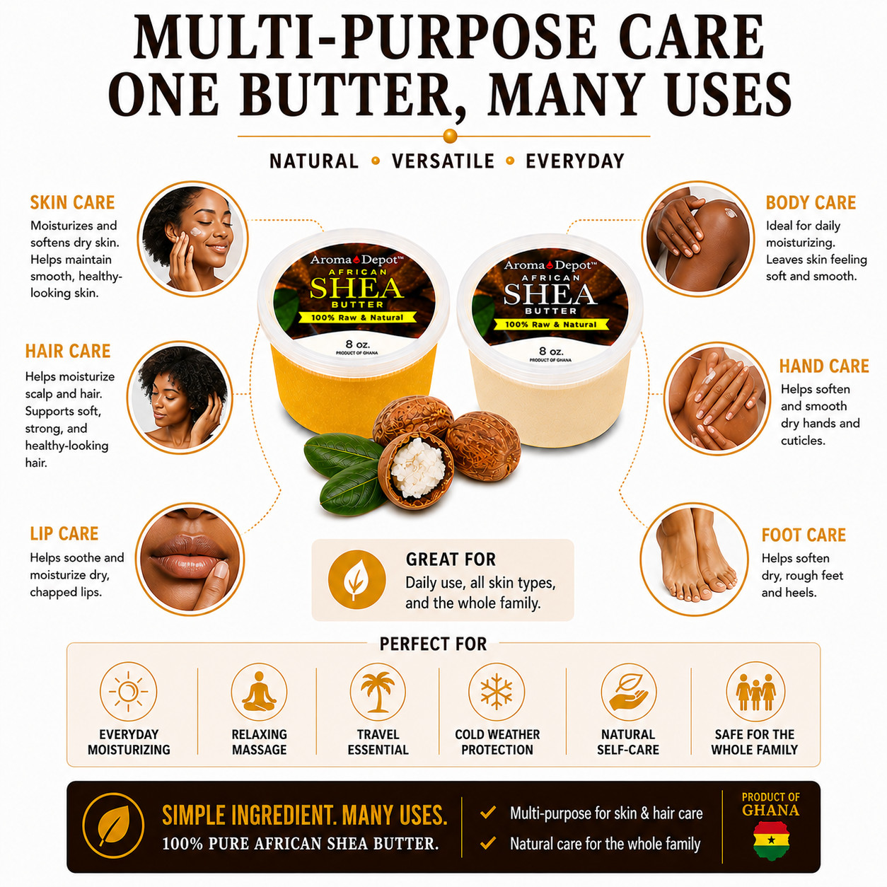 Wholesale 8 oz. African Shea Butter Bulk 100% Pure Raw Unrefined Deli Containers