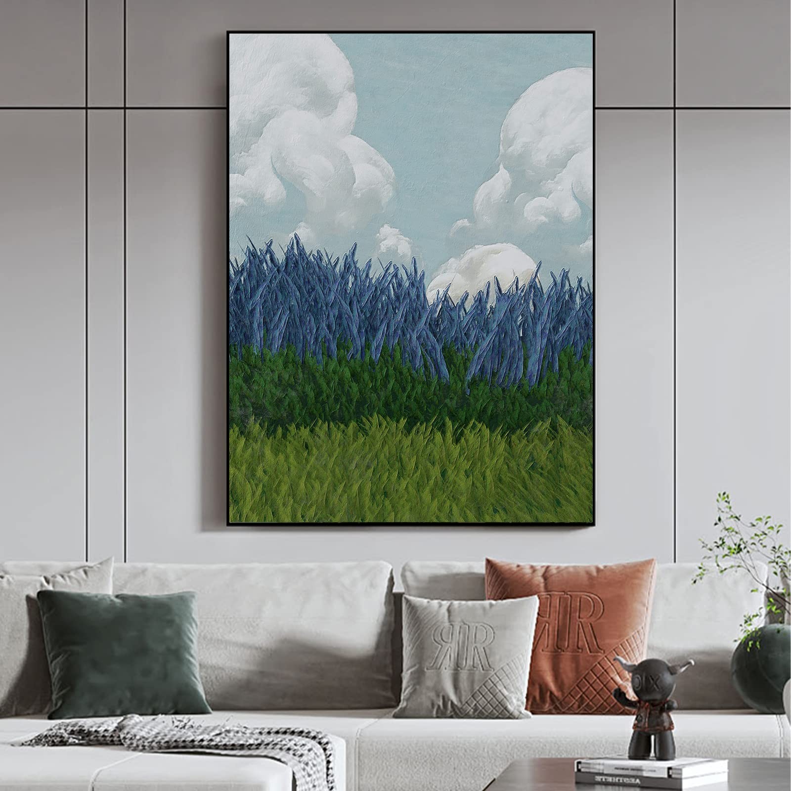 Canvas Floating Frame for 30×40 Abstract Art, 0.86″ Deep DIY Metal Floater Fr…