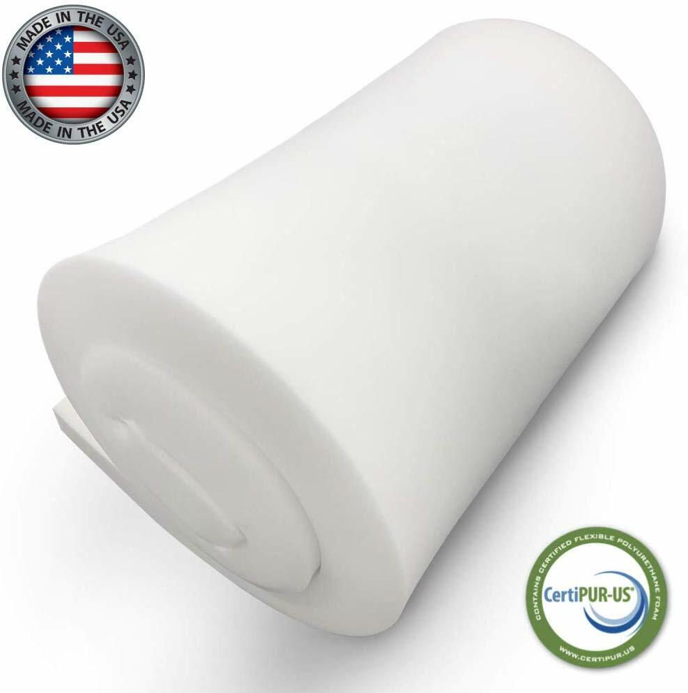 High Density Foam Seat Cushion 3″T x 22″W x 80″L 46ILD “FIRM” Upholstery Foam