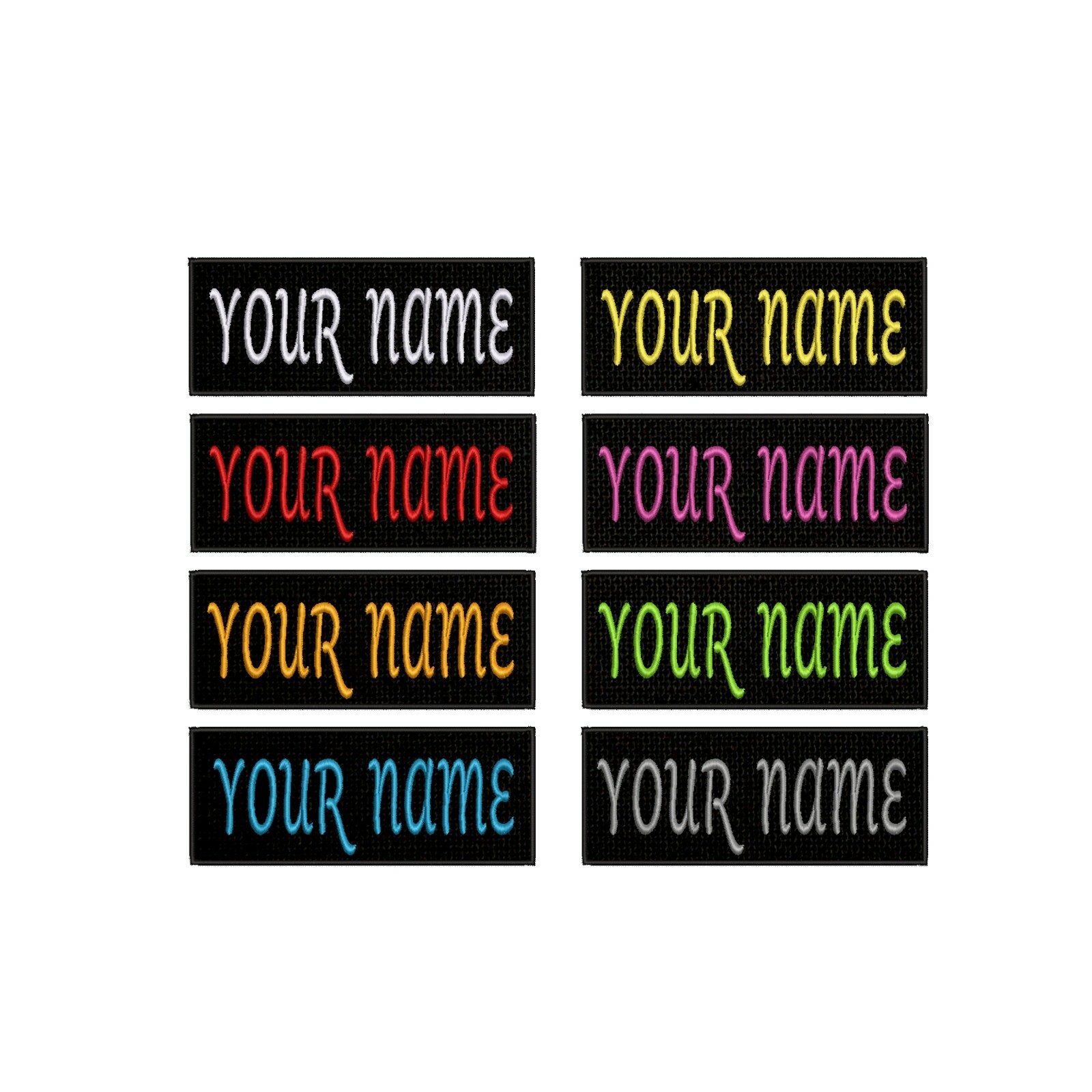Custom Your Name Personalized Tag Embroidered Iron-on Patch DIY Applique Biker