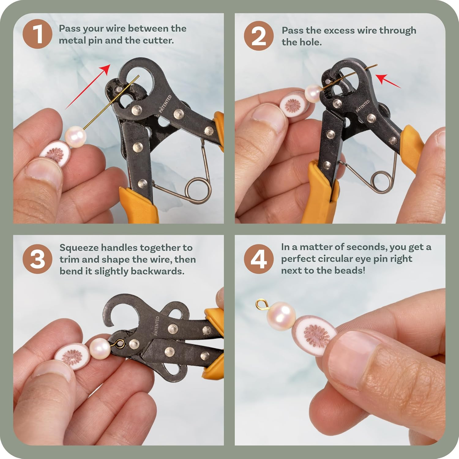 Original One Step Looper – Create and Trim Consistent 2.25 Mm Loops for Jewelry
