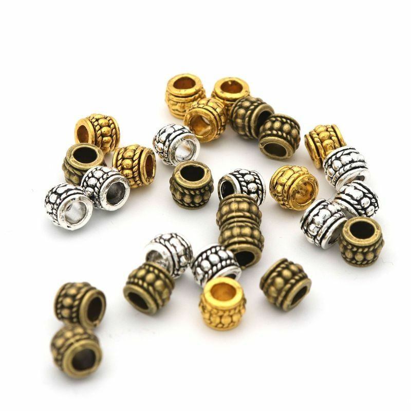 1000 Tibetan Gold Loose Spacer Bracelet Charms Necklace Beads DIY Jewelry Making