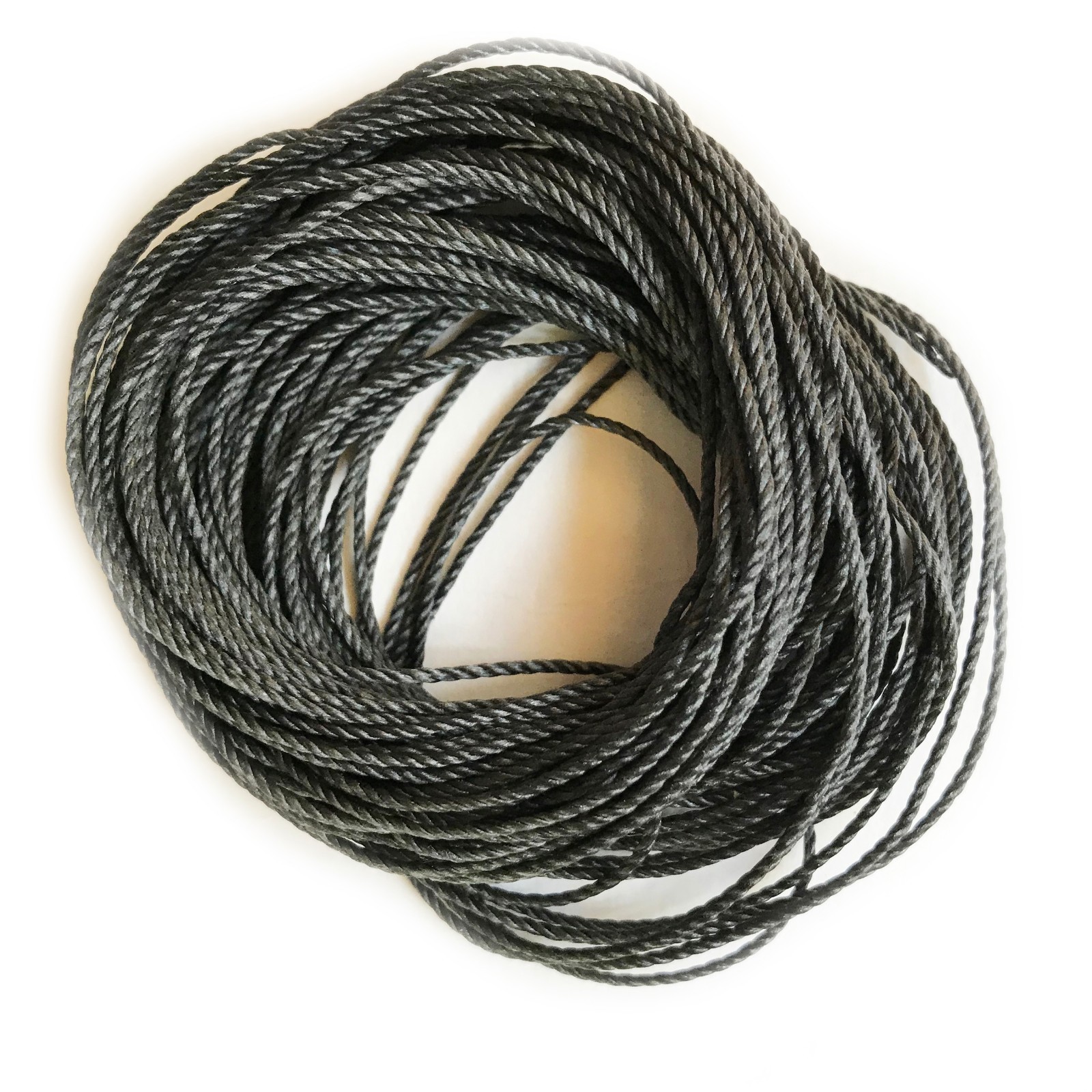 Bead Stringing Cord Gray Heavy Weight 1mm (0.04 inches) 10 yard pk. Made in USA
