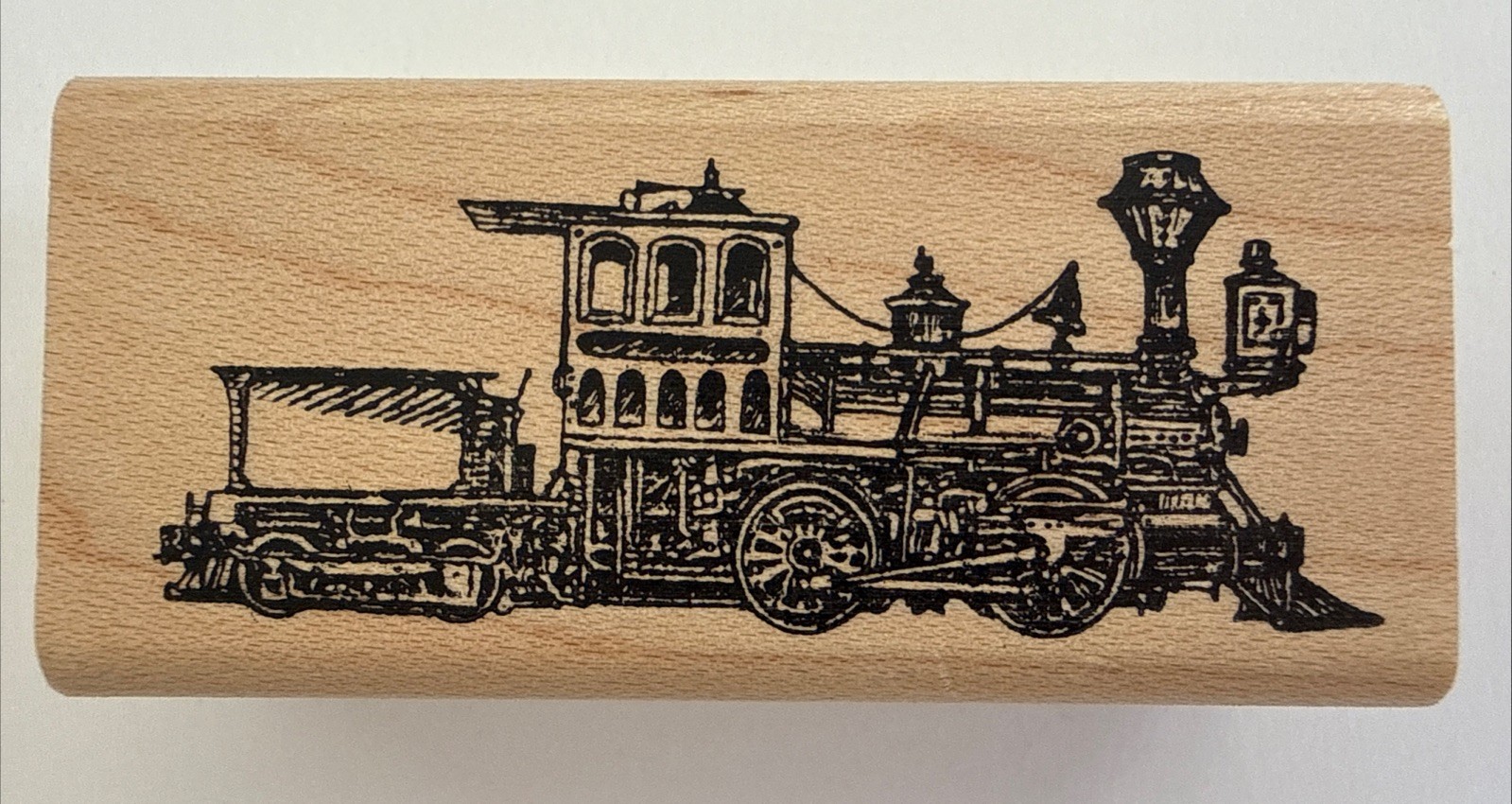 Visions of Ink – TRAIN – Wood Mounted Rubber Stamp