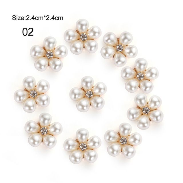Flat Back Pearls Base Settings Wedding Jewelry Making Handmade Accessories 10Pcs
