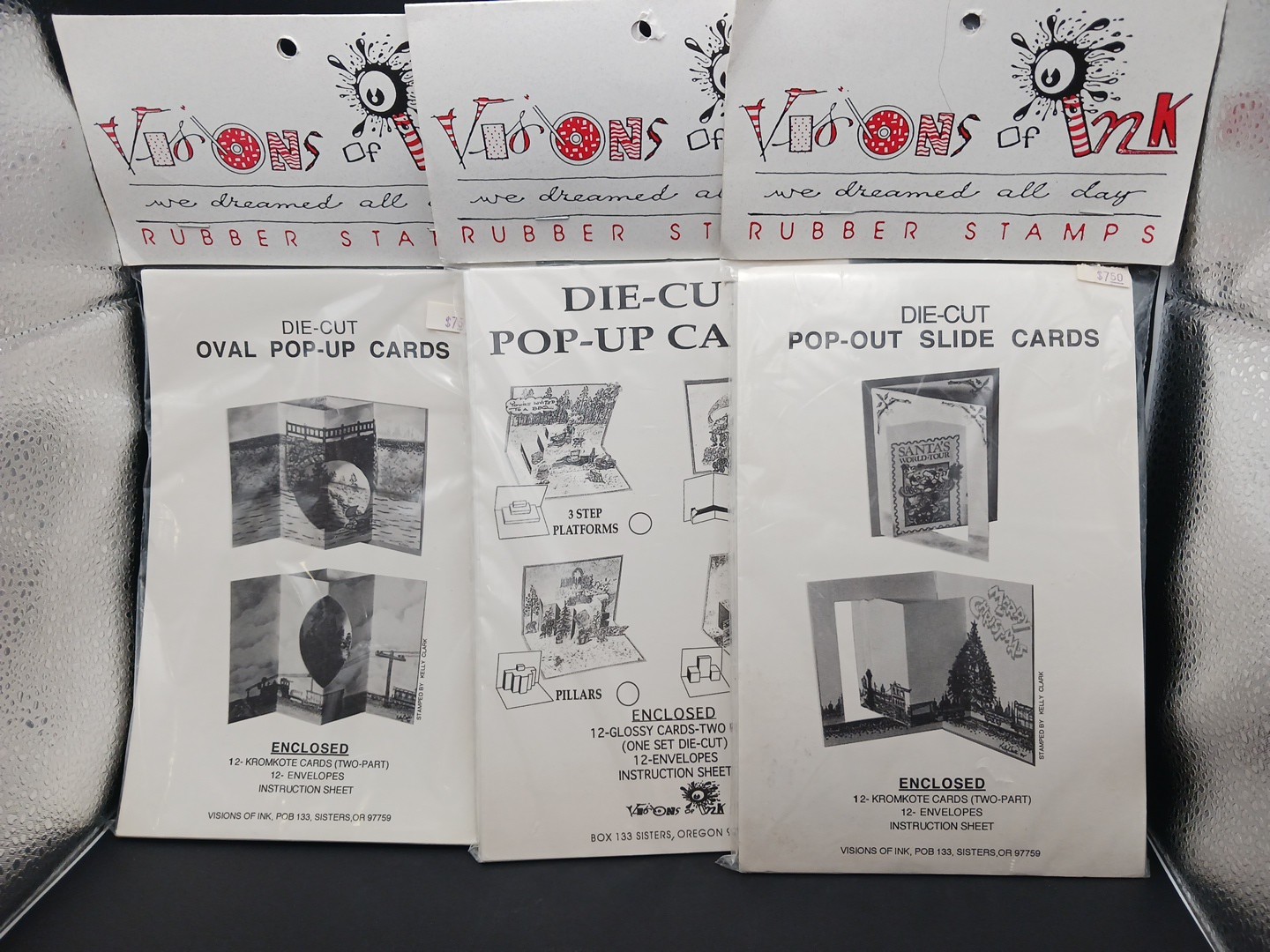 Visions Of Ink 36 Complete Card Making Die Cut Kits Pop Up & Out & Slide New