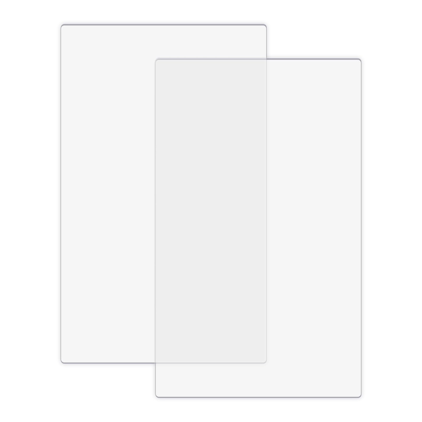 2Pcs/1 Pair Clear Polycarbonate Plastic Die Cutting Pads, Compatible with BSP…
