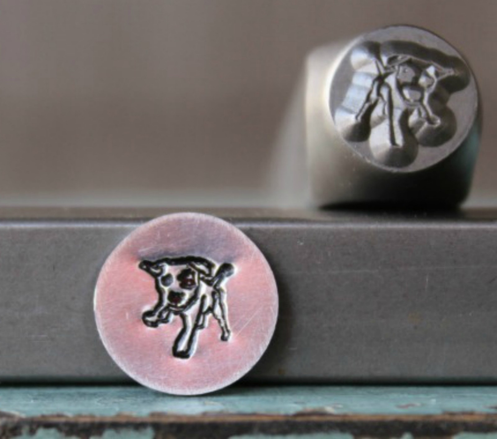 SUPPLY GUY 8mm Puppy Dog Metal Punch Design Stamp SGCH-299