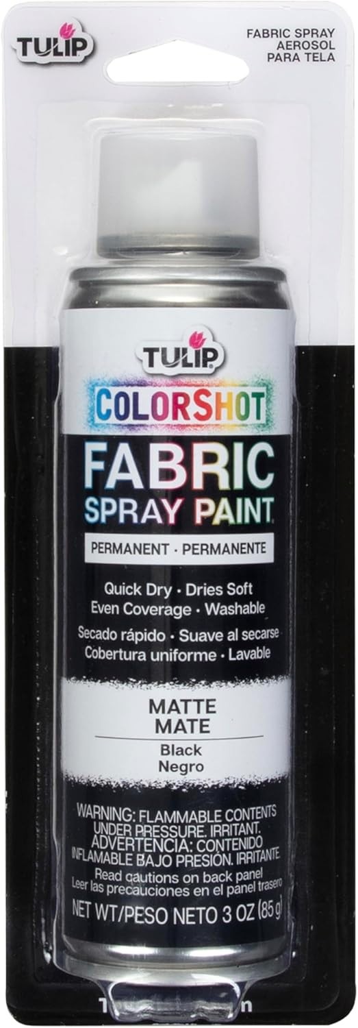 Tulip ColorShot Instant Fabric Spray Paint Permanent Color, 3oz (Select Color)
