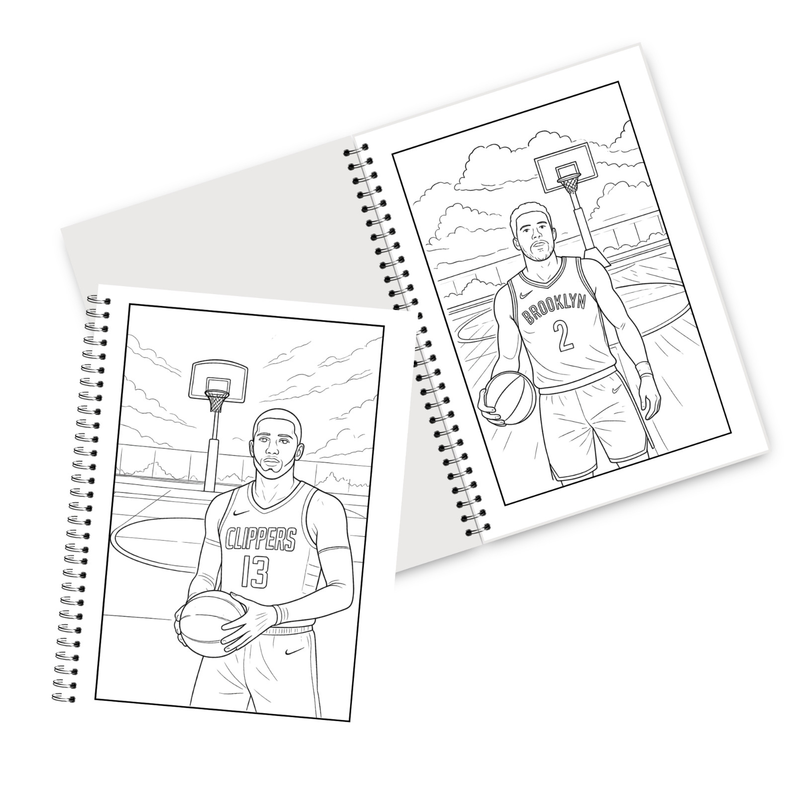 Street Ball Coloring Book 50 Basketball Coloring Pages for Kids Teens Adults