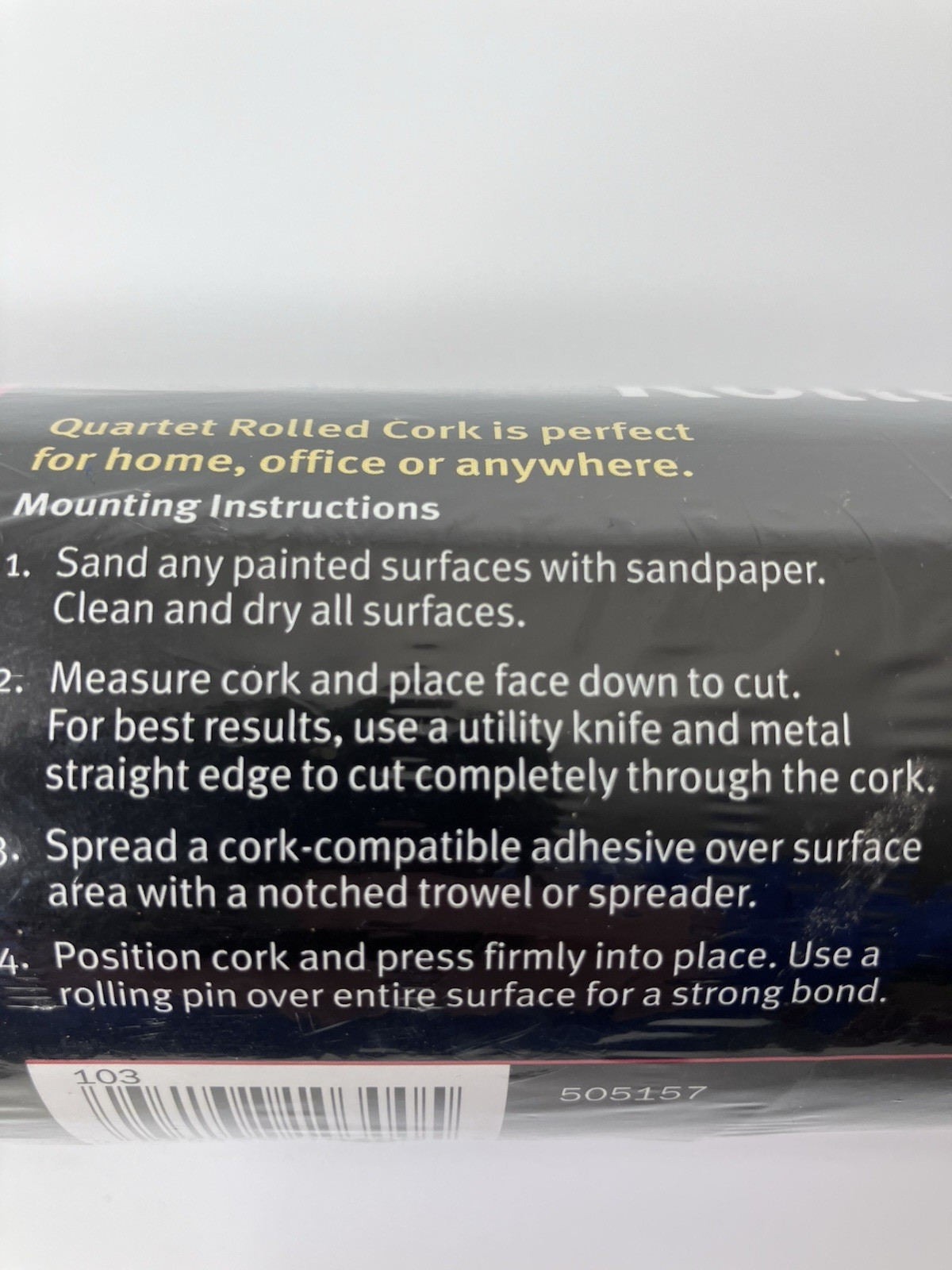 Quartet Rolled Cork 24″ x 48″ Sheet ~ New Sealed